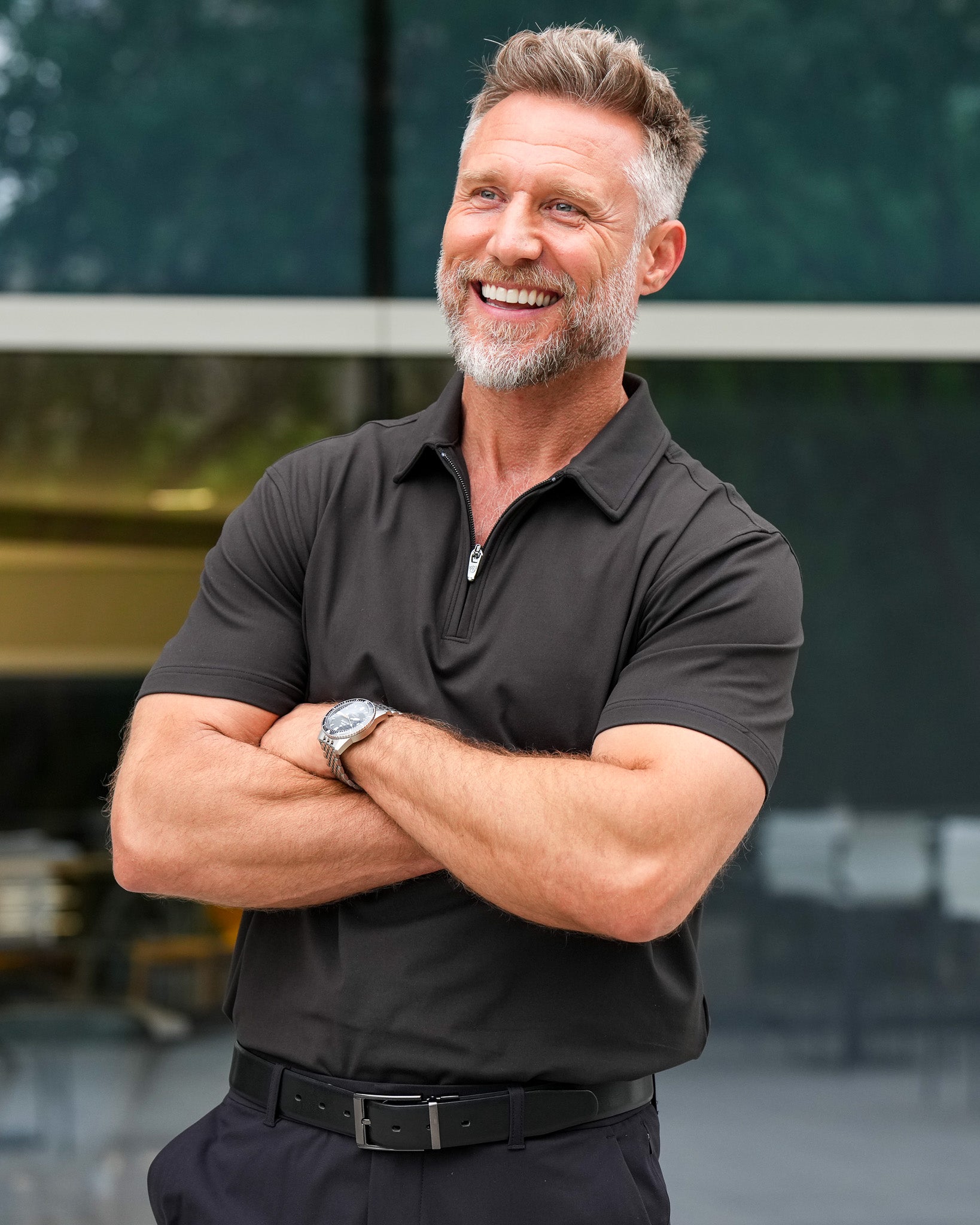 Luxe Zip Polo