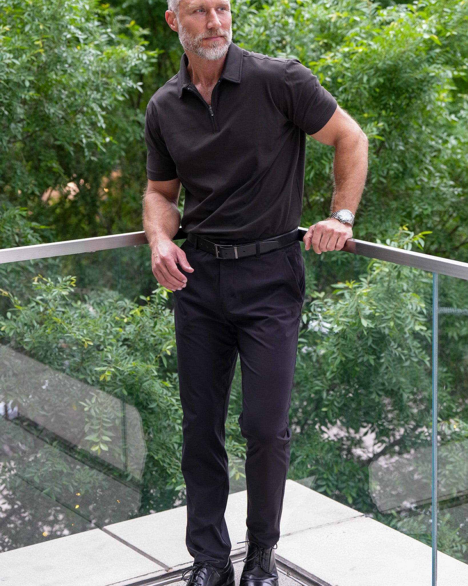 Luxe Zip Polo