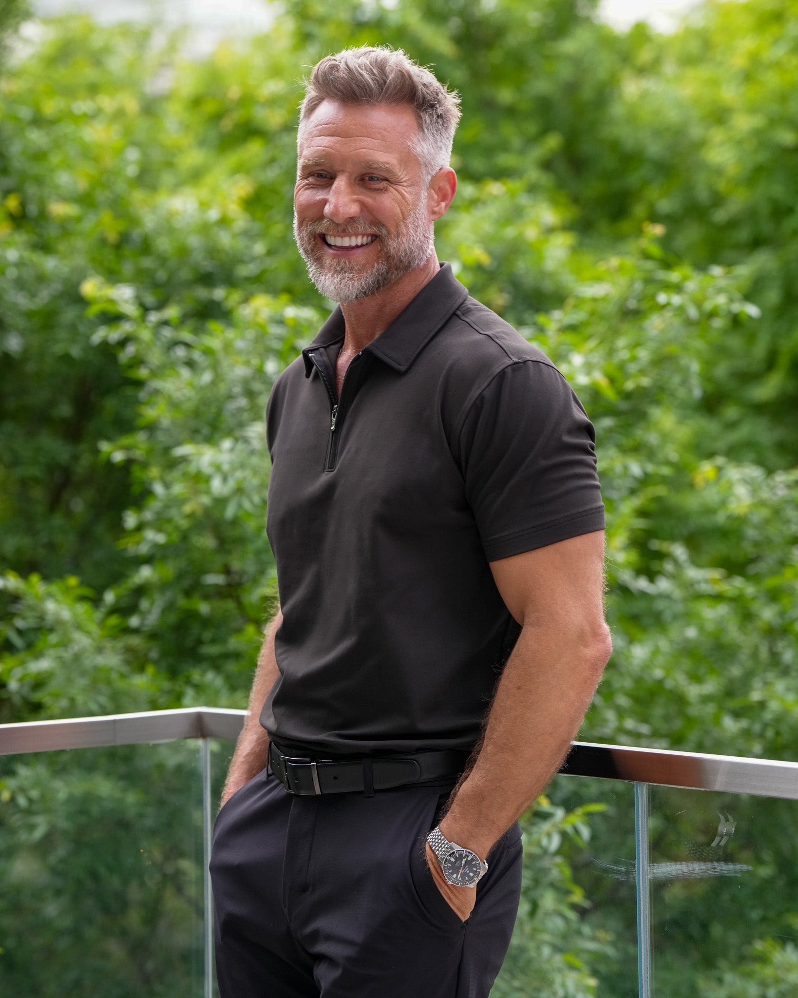 Luxe Zip Polo