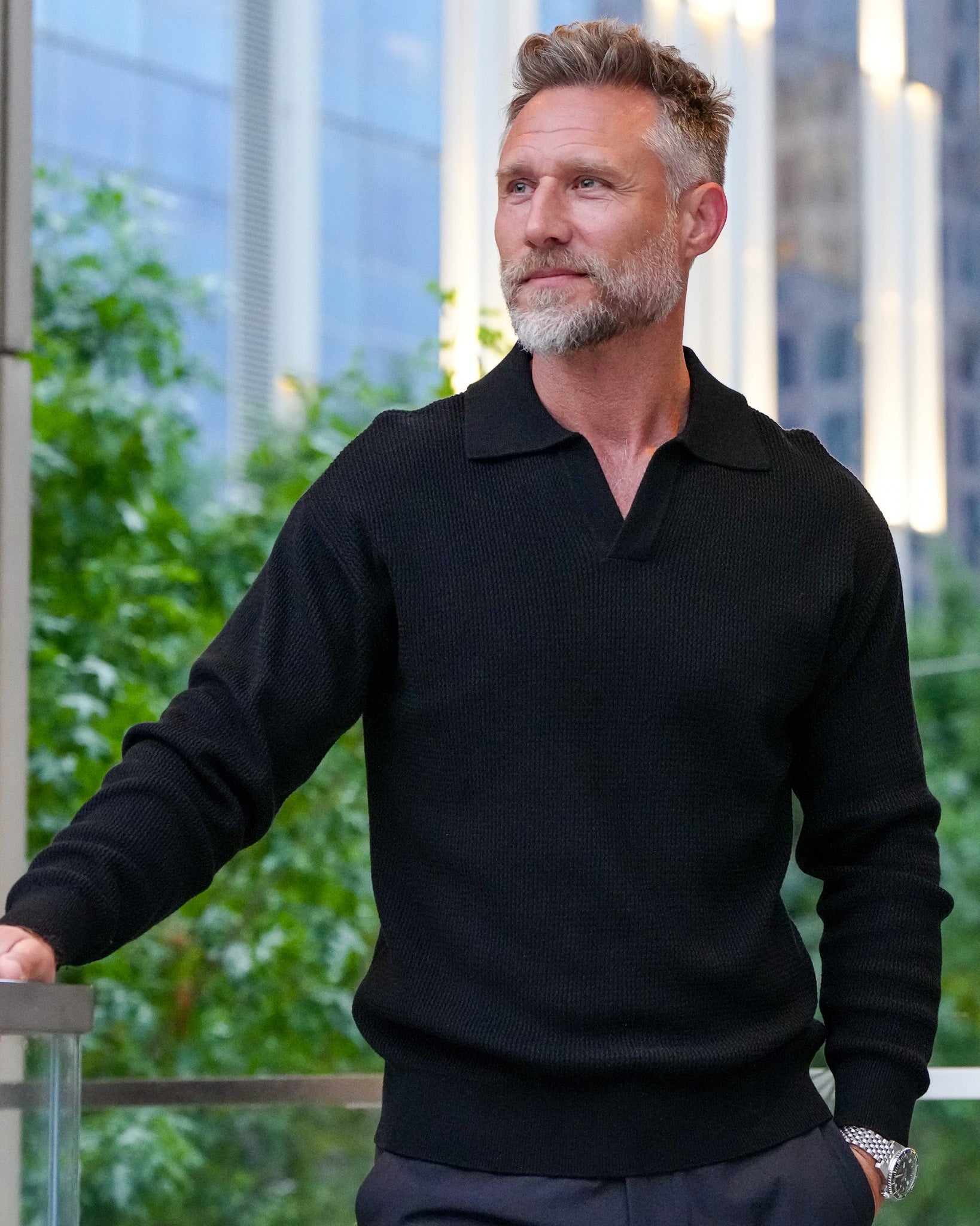 Riviera Knit Johnny Polo