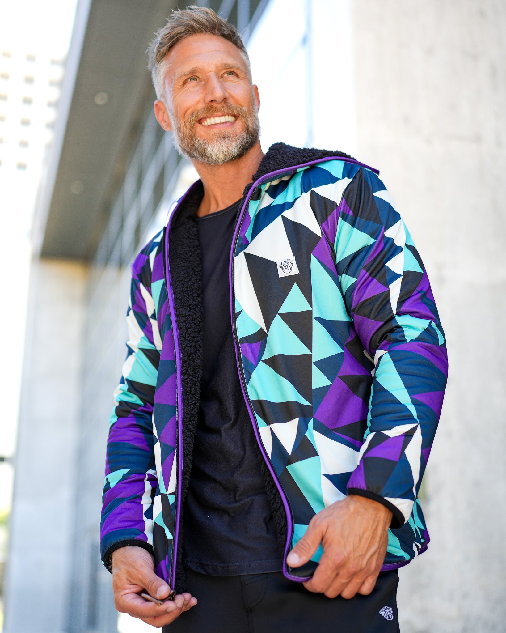 Reversible Sherpa Full Zip Hoodie