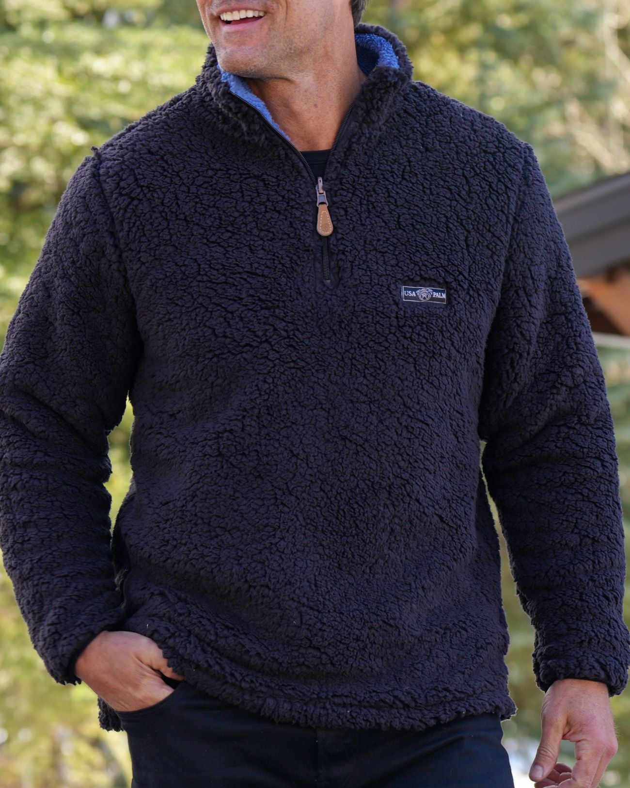 Reversible Double Sherpa 1/4 Zip