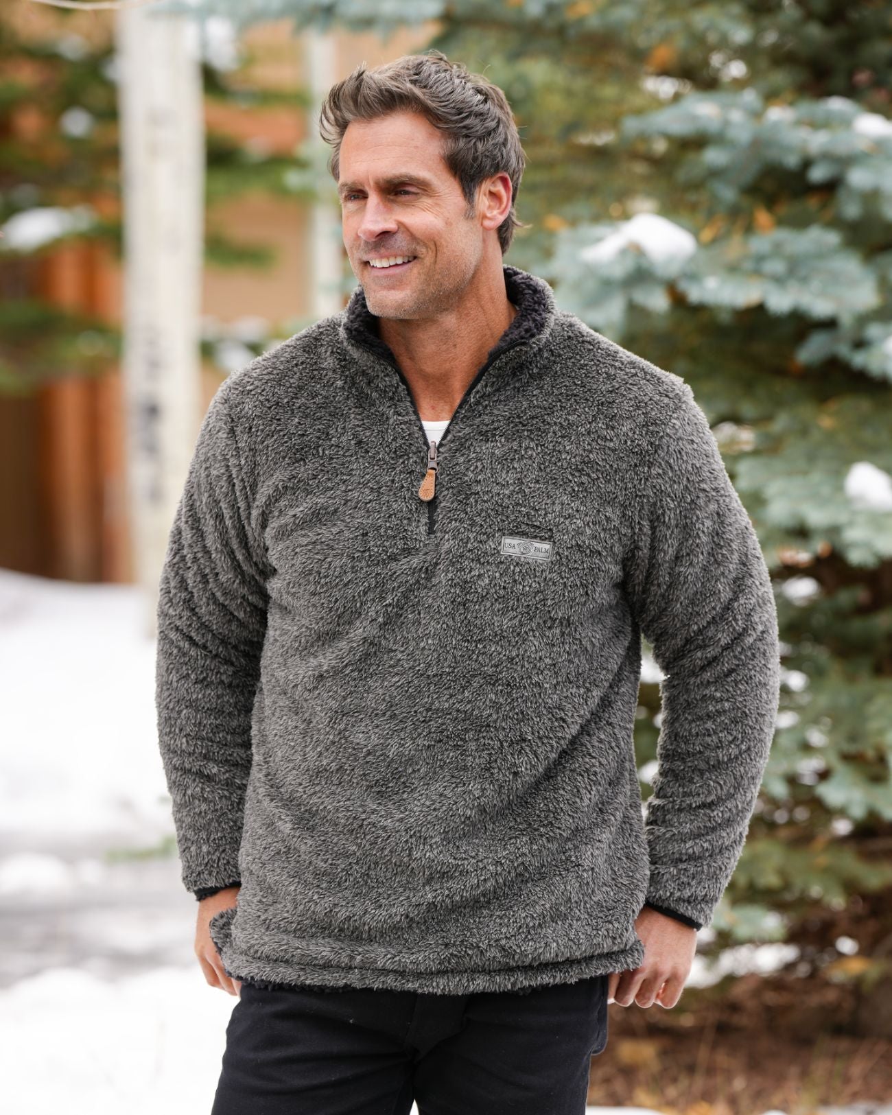 Reversible Double Sherpa 1/4 Zip