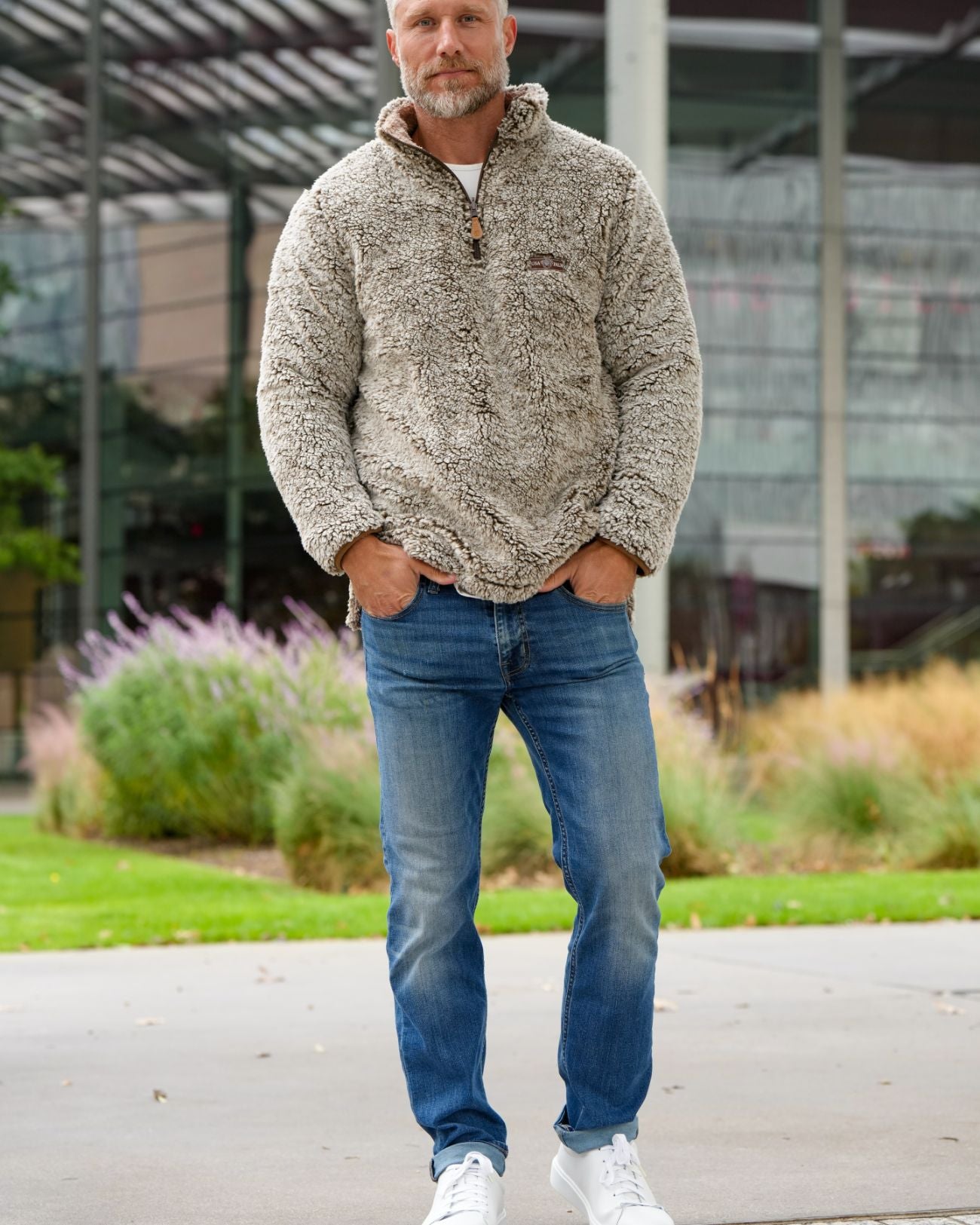 Reversible Double Sherpa 1/4 Zip