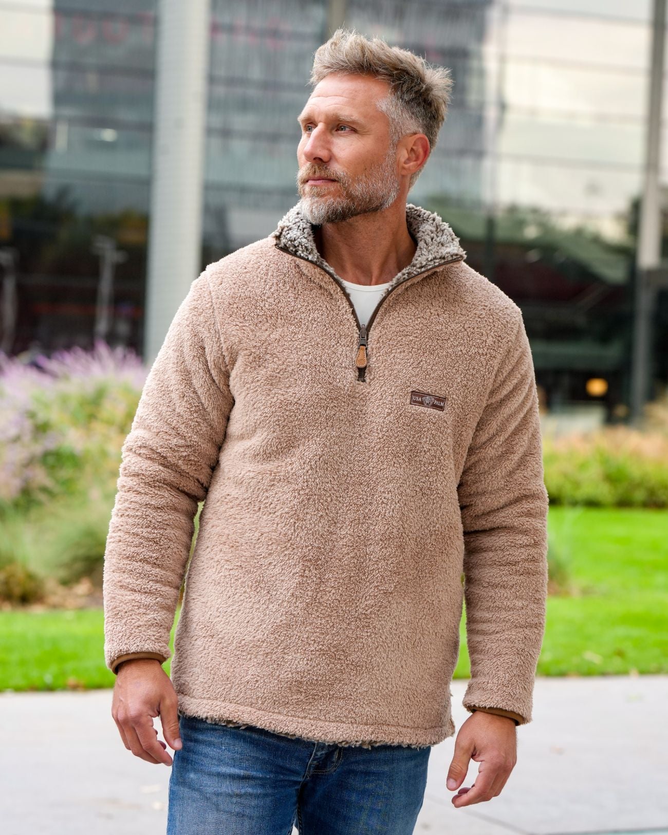 Reversible Double Sherpa 1/4 Zip