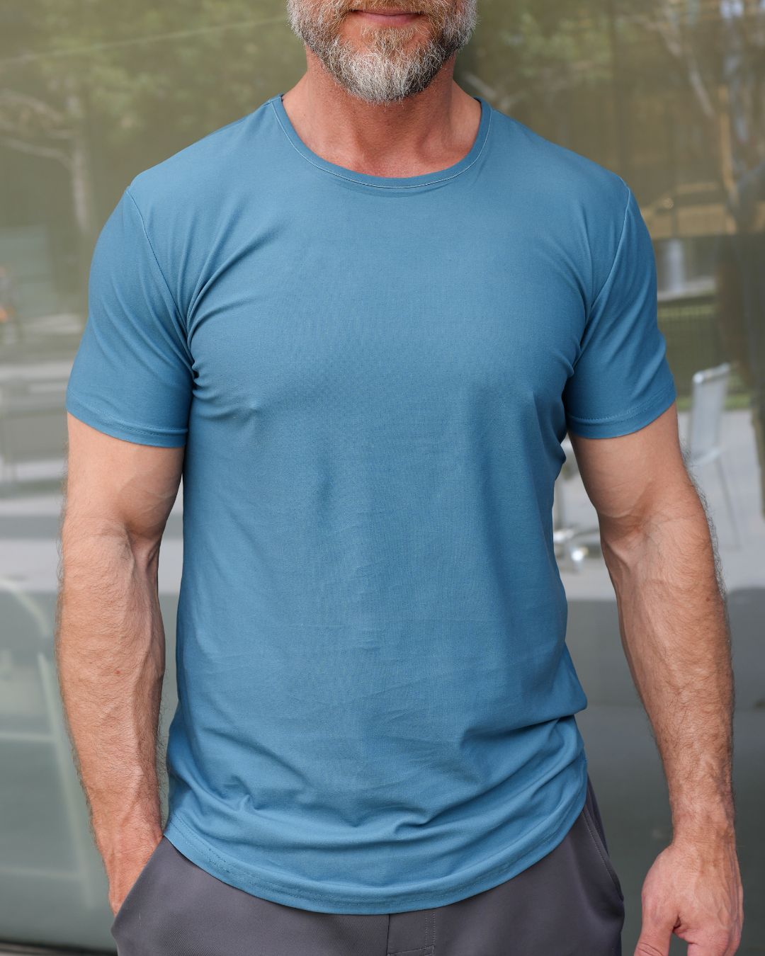 Premium Crew Curve Hem Short Sleeve - Final Sale