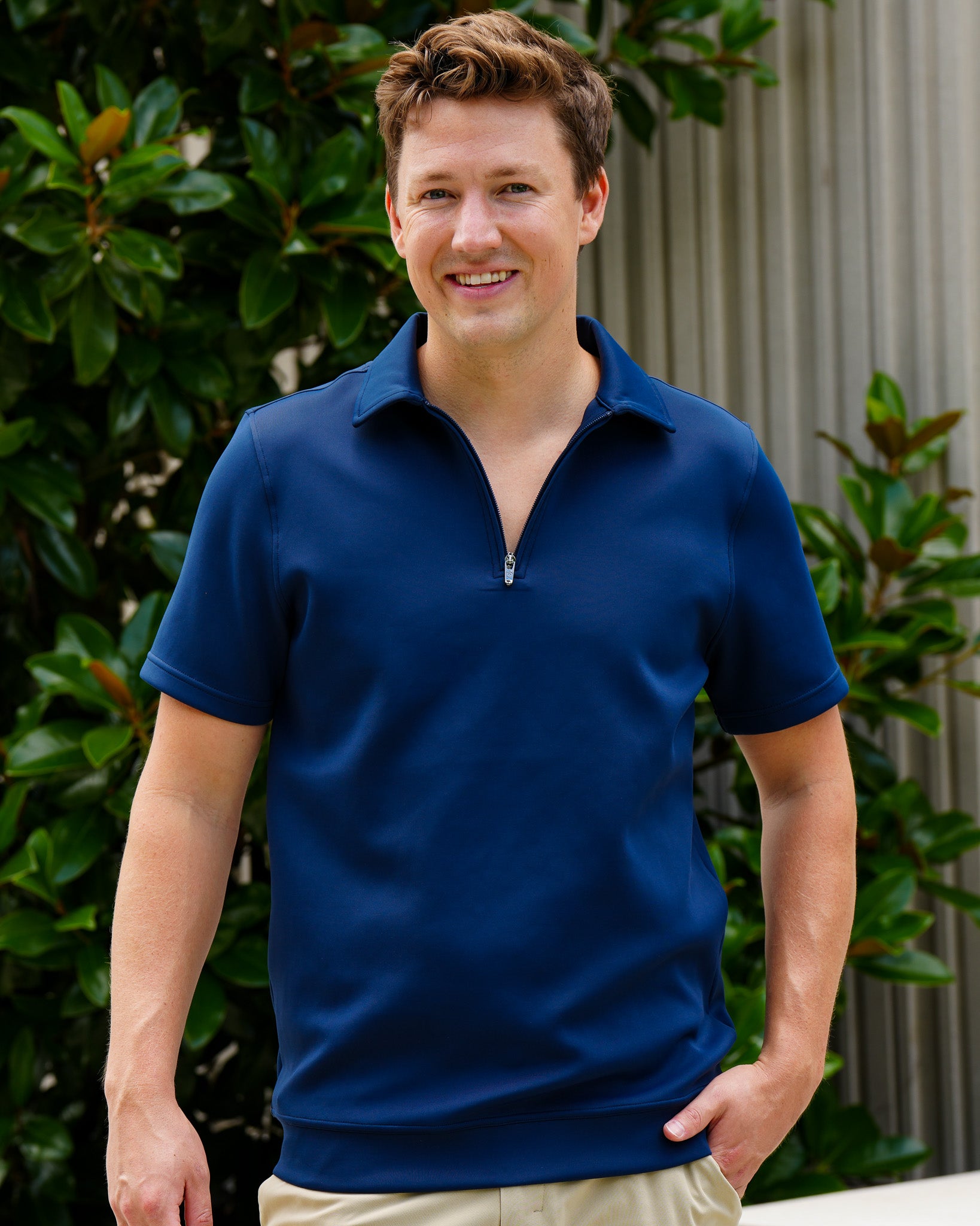 Infinity Zip Polo
