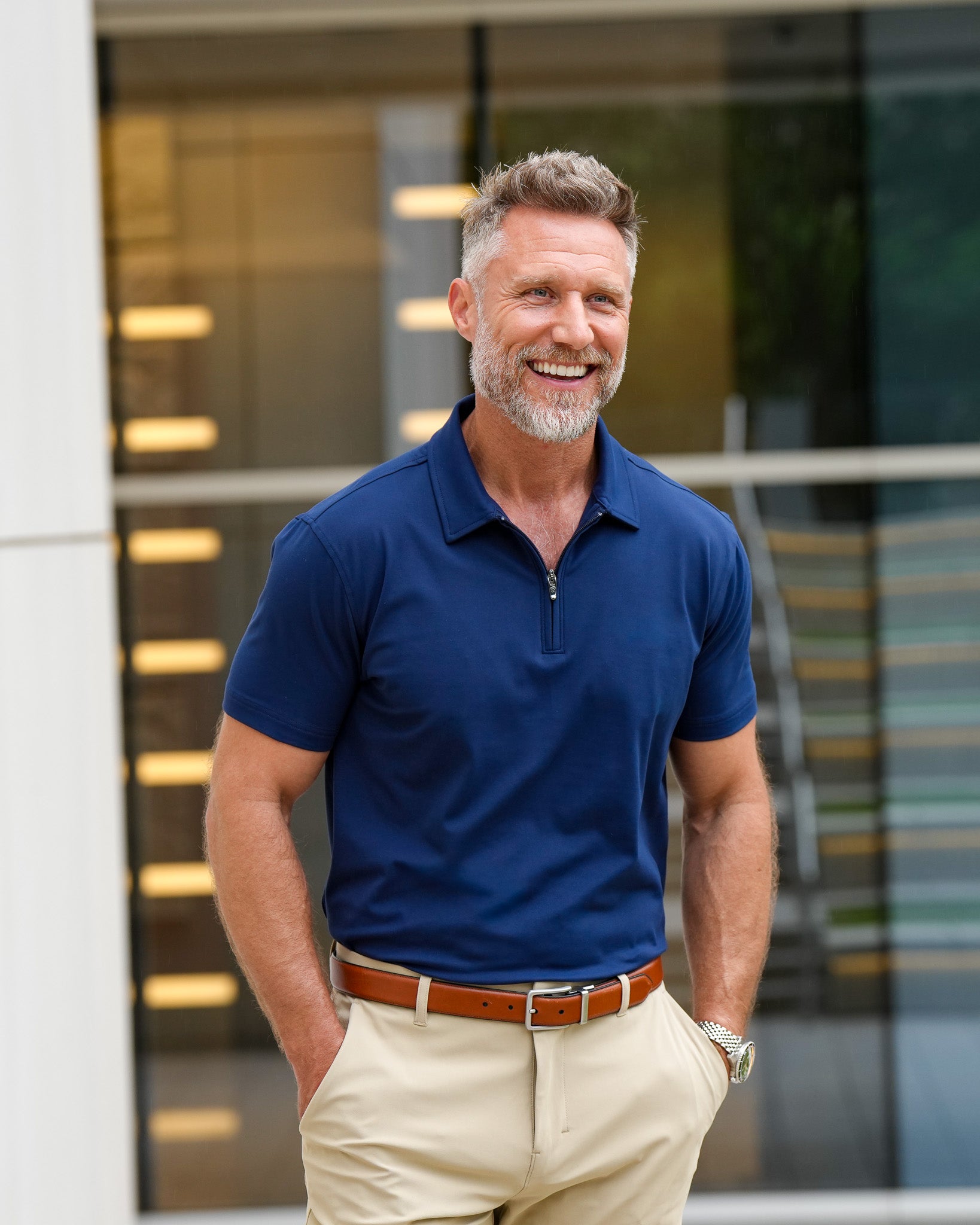 Luxe Zip Polo