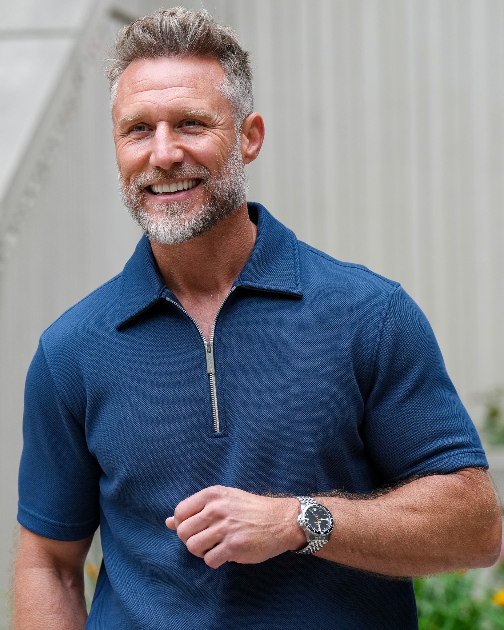 Crown Pique Zip Polo