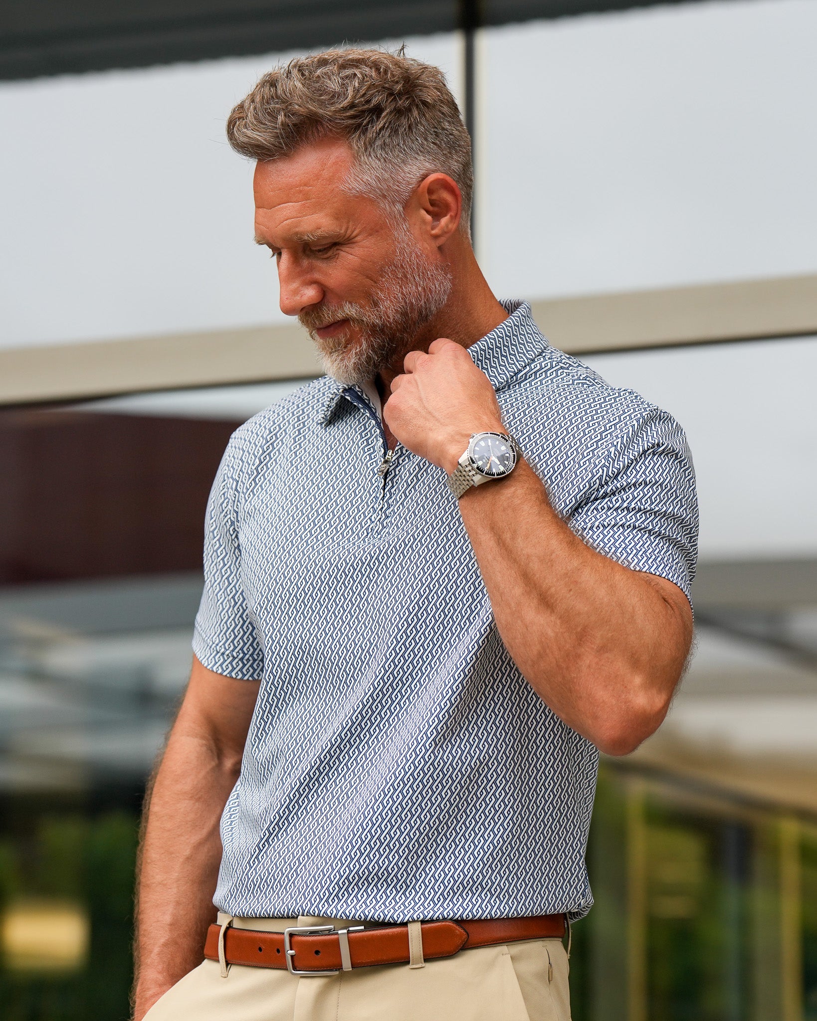 Luxe Zip Polo