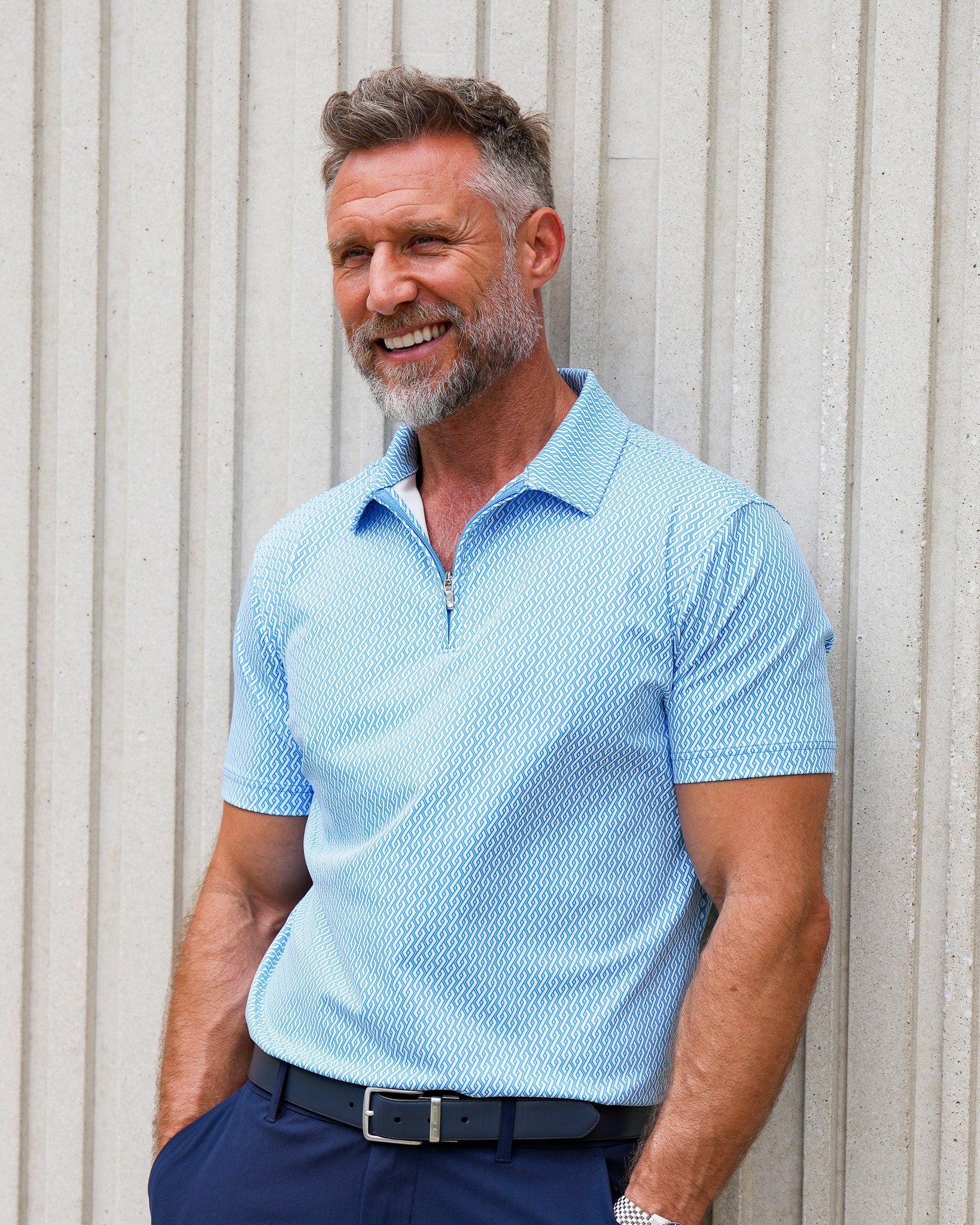 Luxe Zip Polo