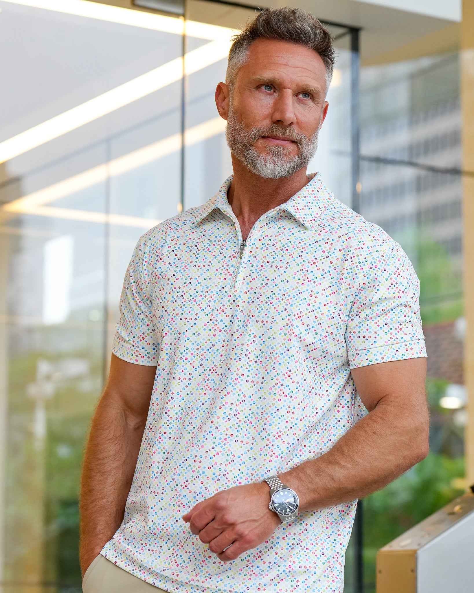 Luxe Zip Polo