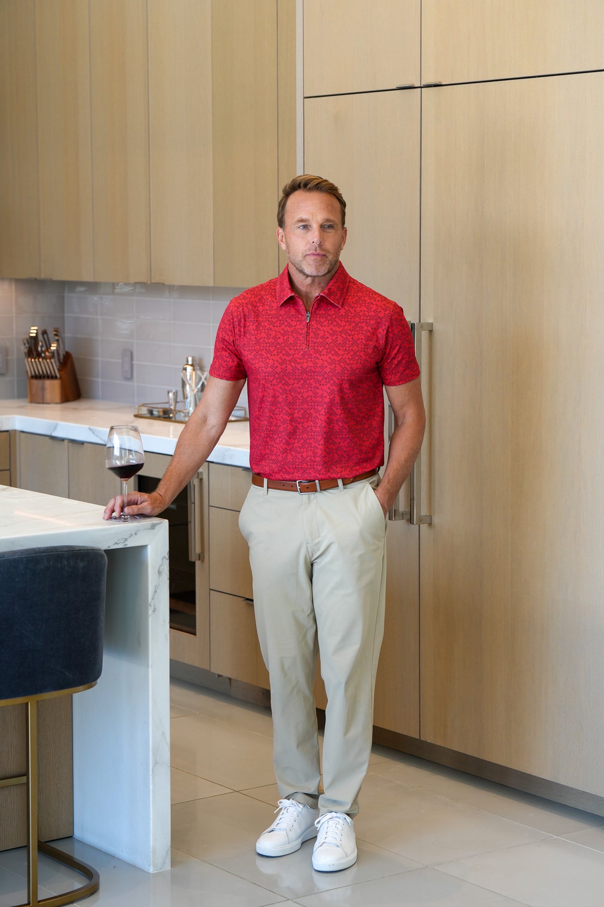 Luxe Zip Polo