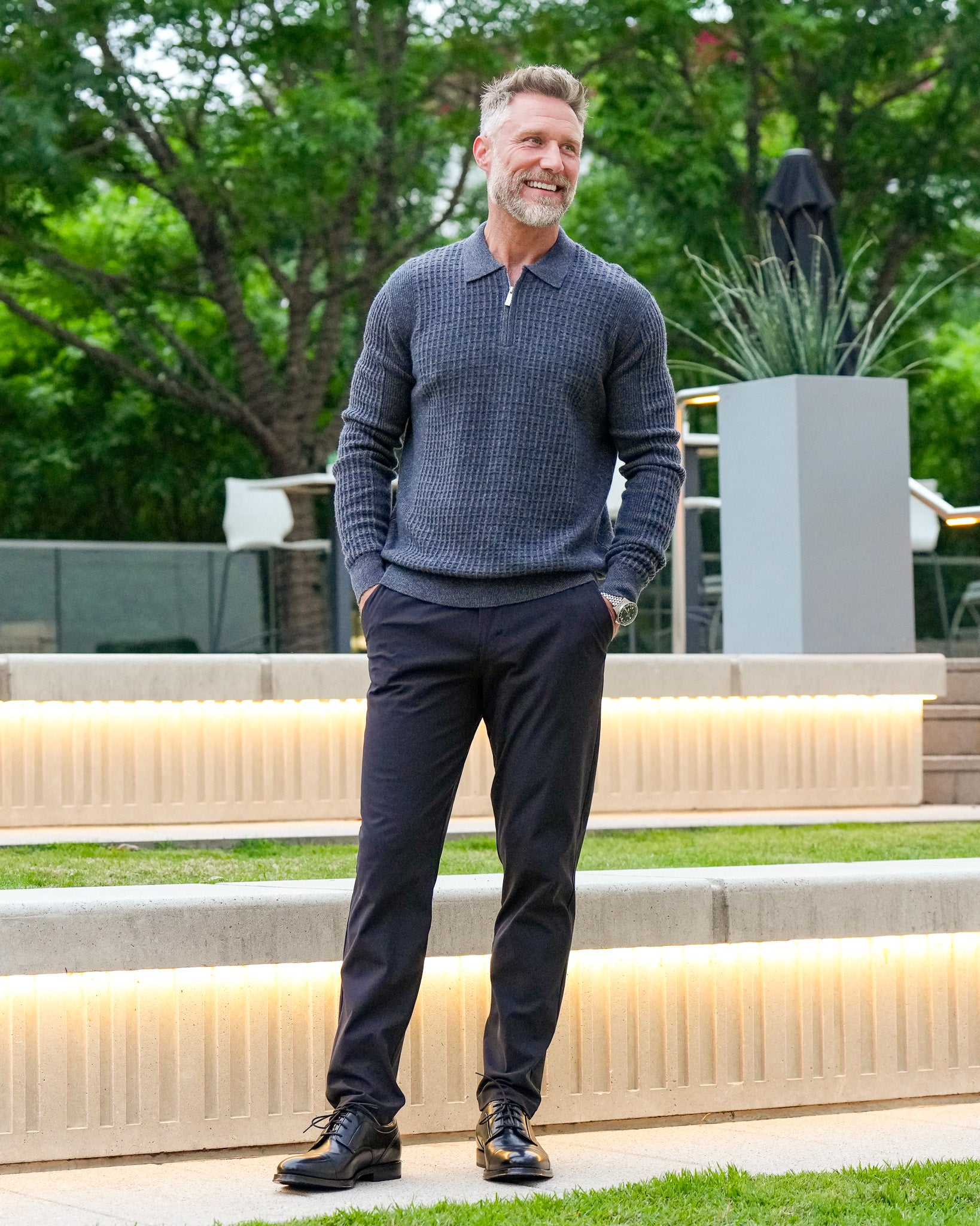 Belmont Wool Zip Polo