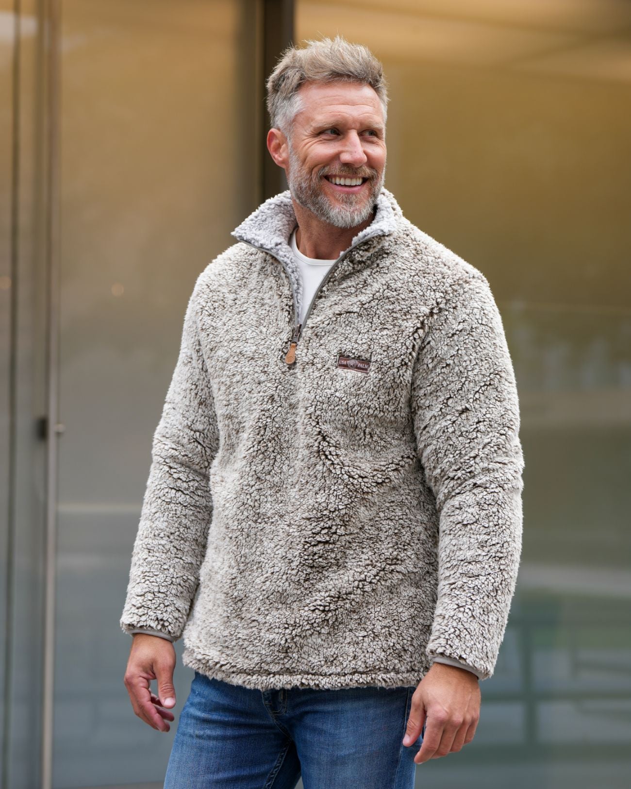 Reversible Double Sherpa 1/4 Zip