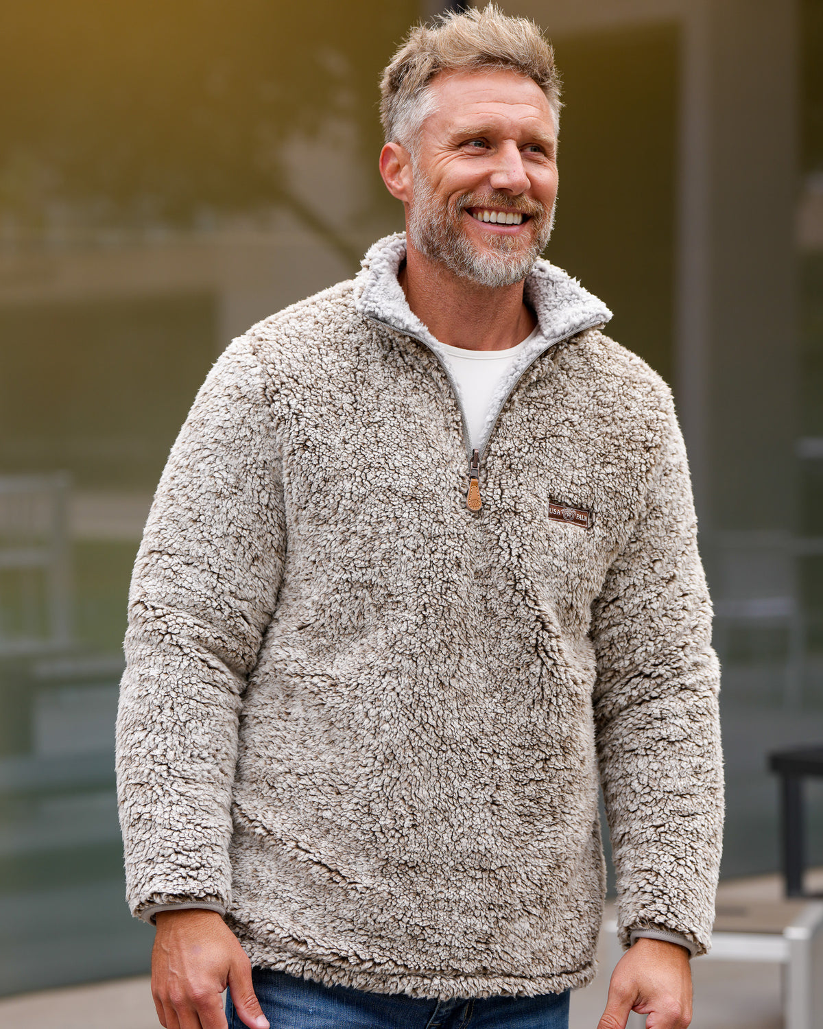 Reversible Double Sherpa 1/4 Zip