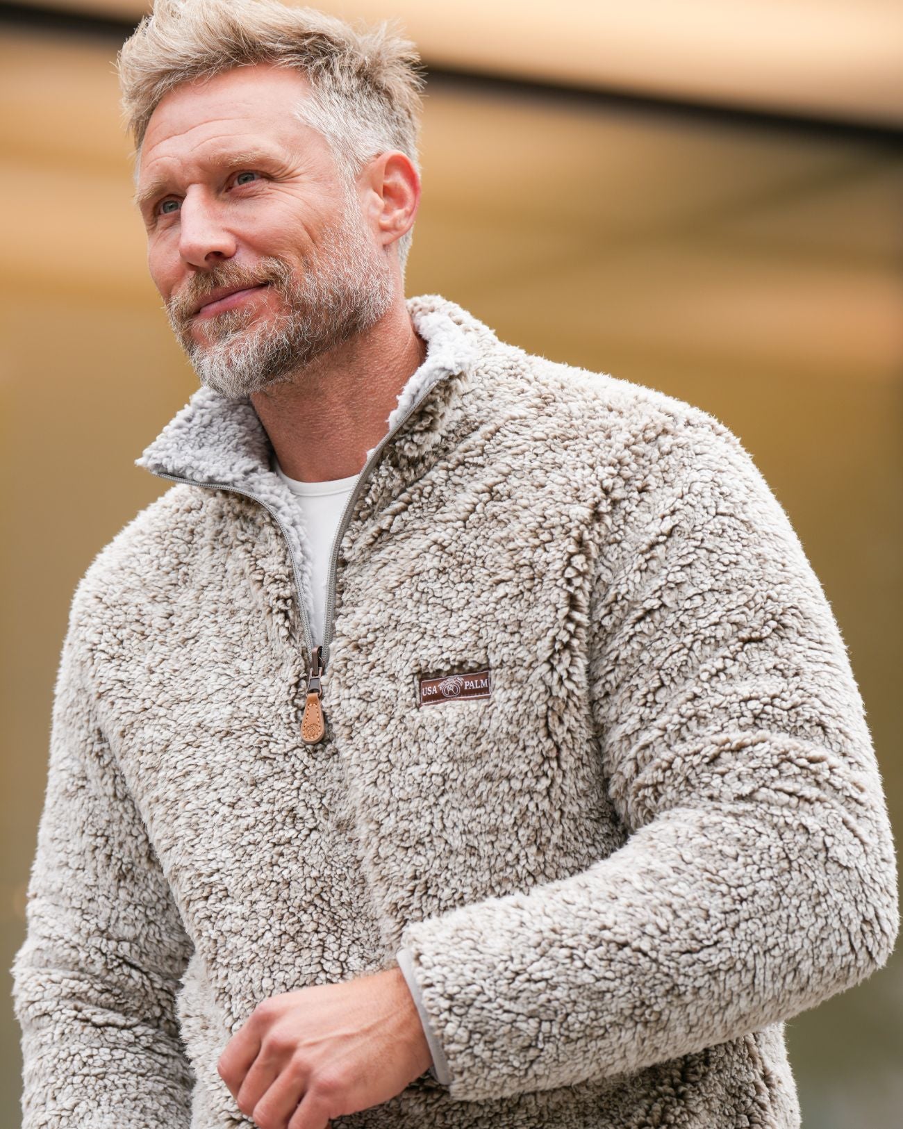 Reversible Double Sherpa 1/4 Zip