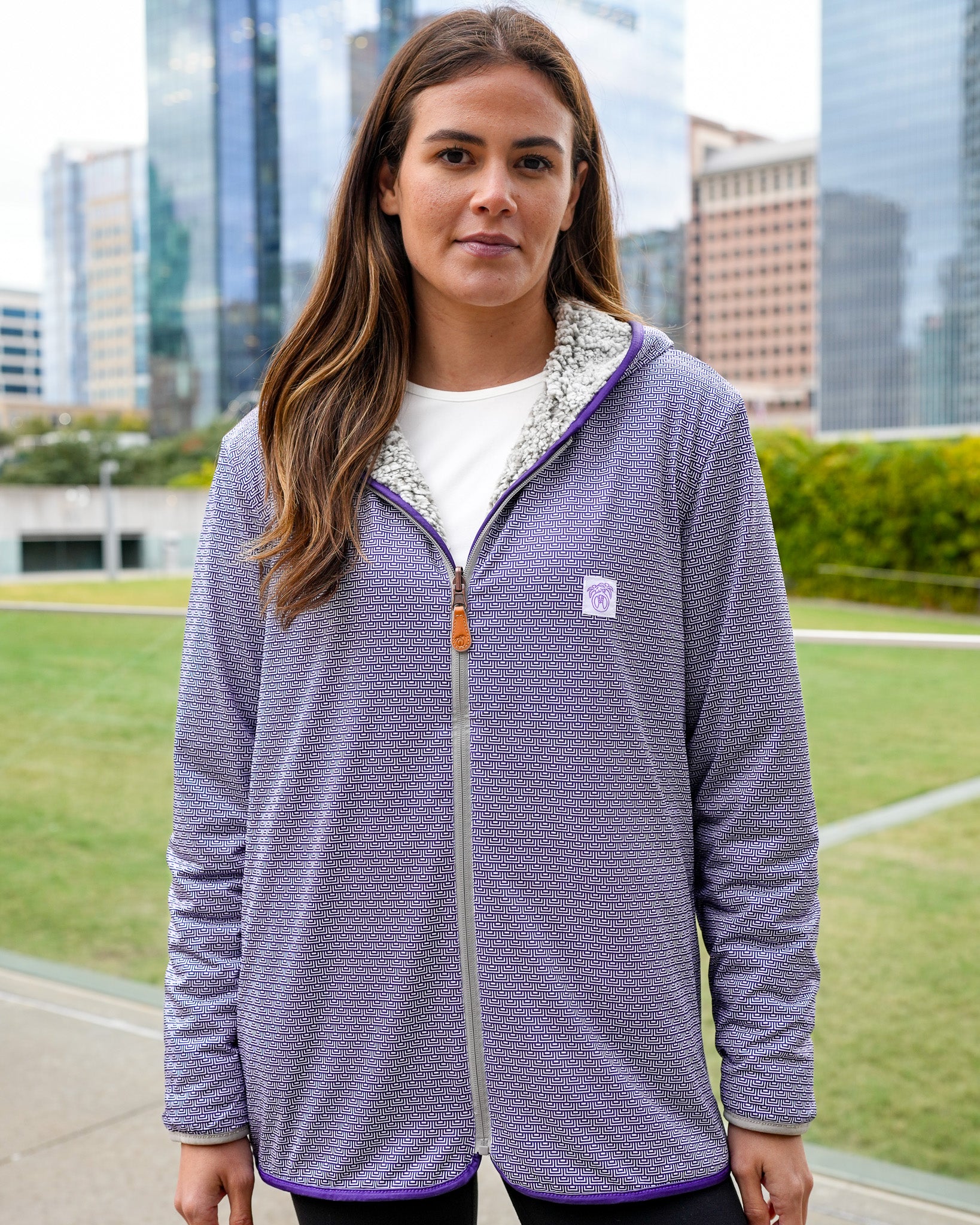 Reversible Sherpa Full Zip Hoodie