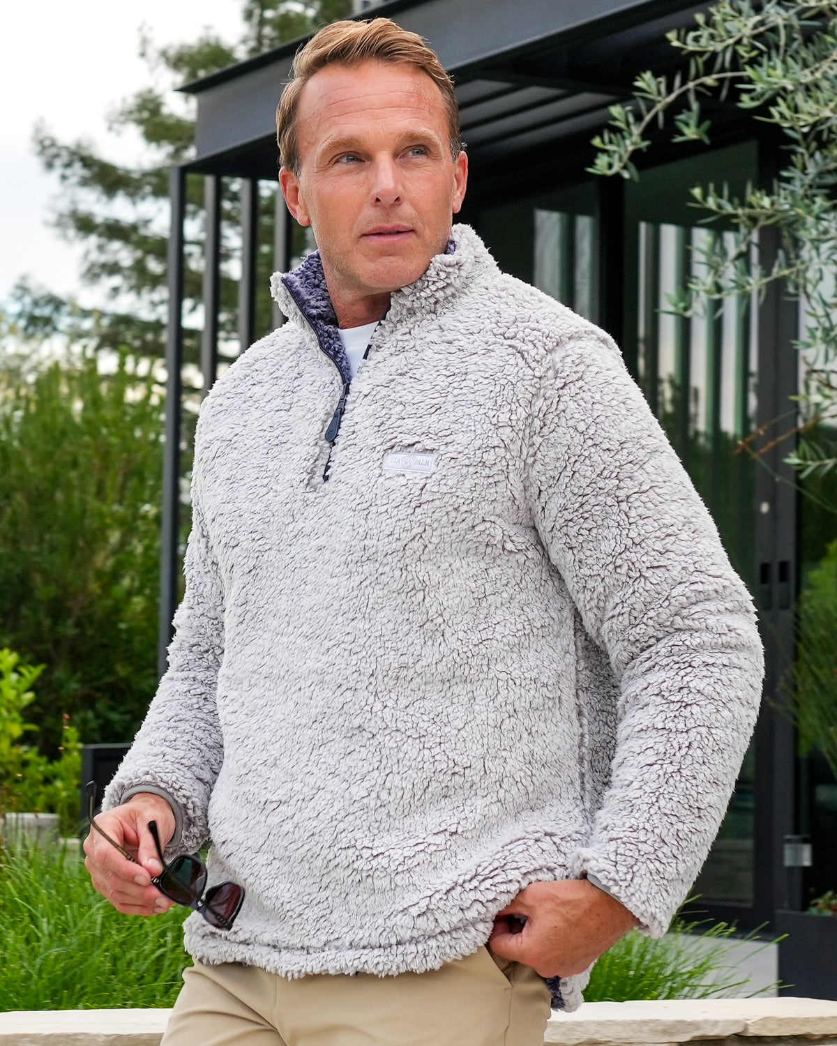 Reversible Double Sherpa 1/4 Zip