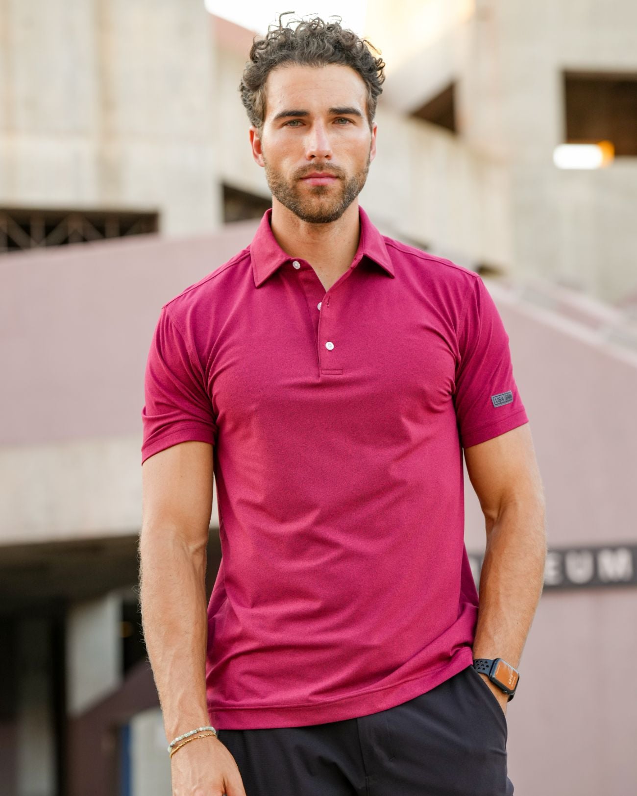 Heathered Polo