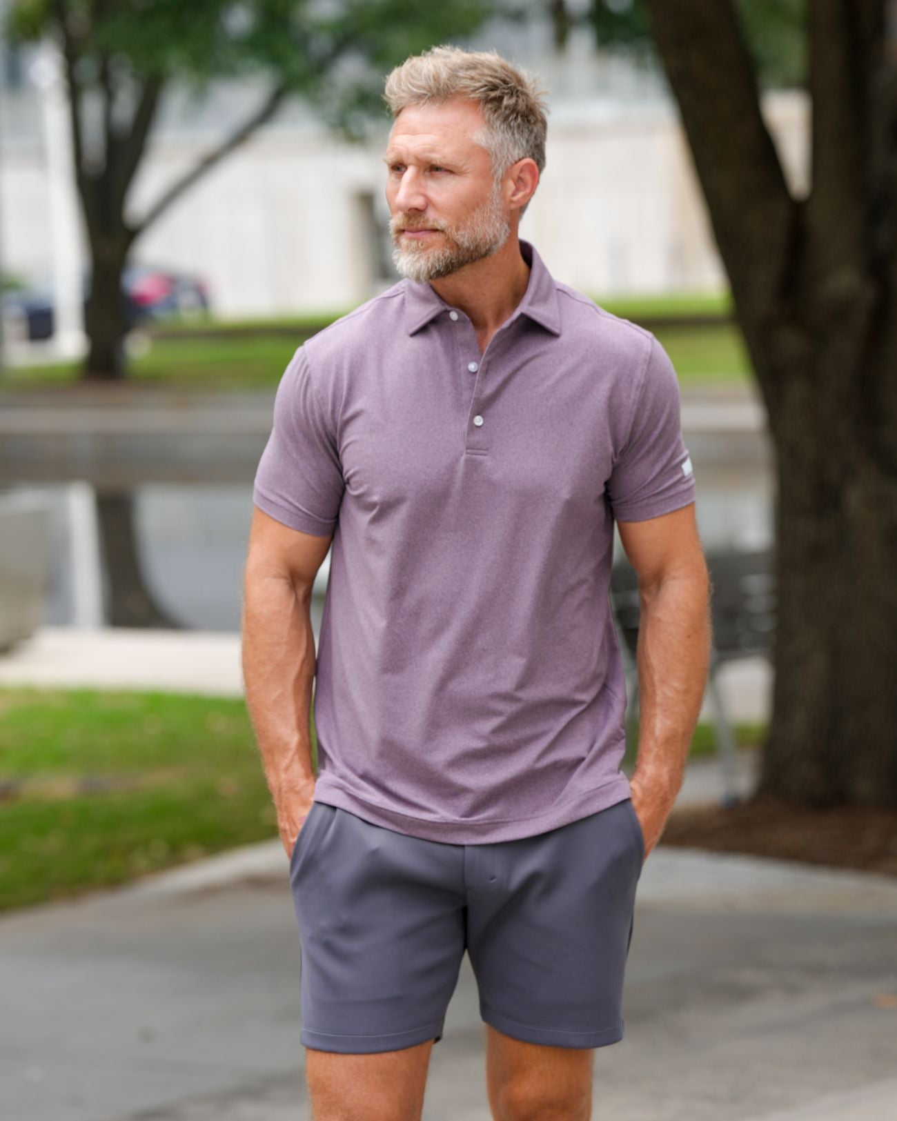 Heathered Polo