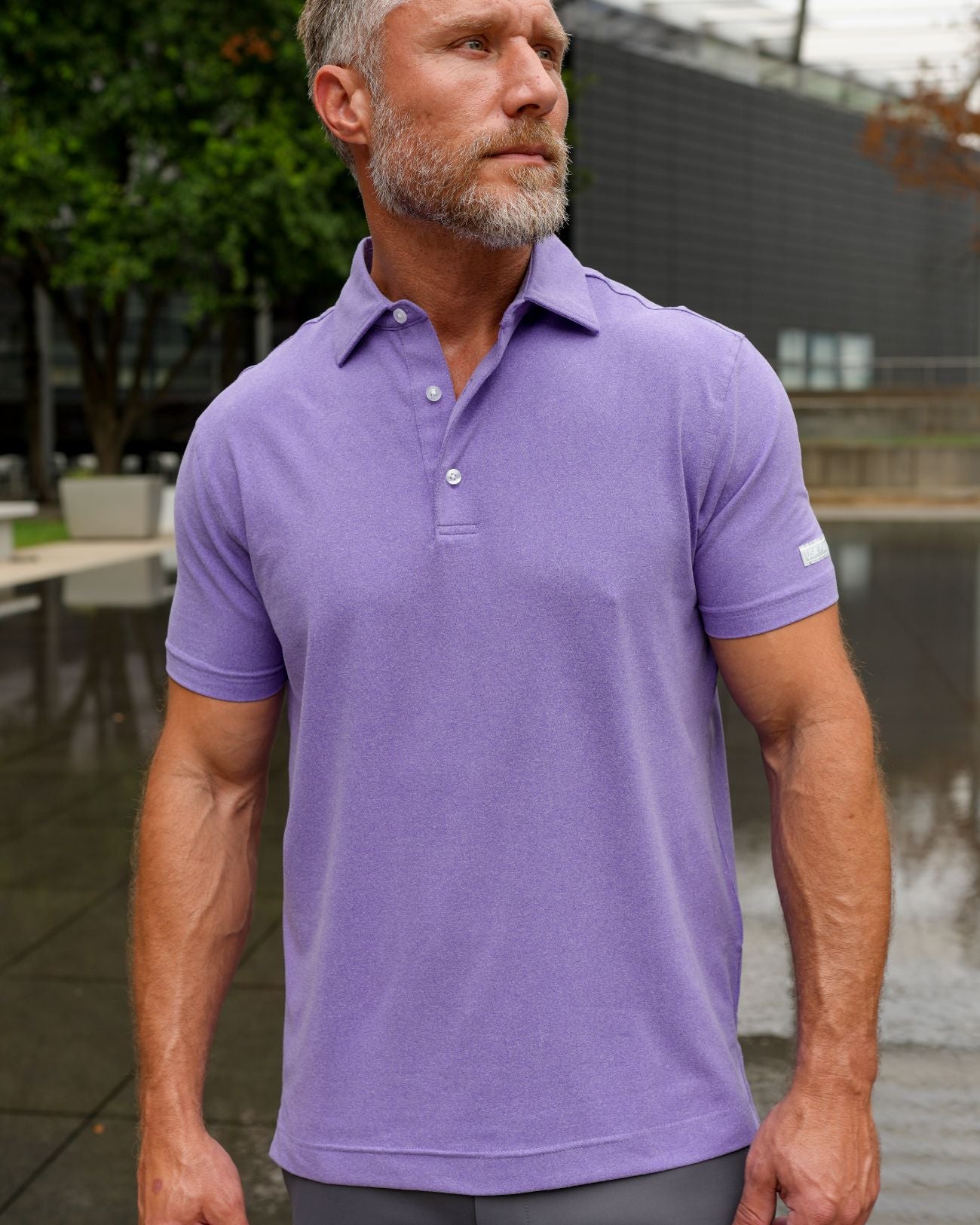 Heathered Polo