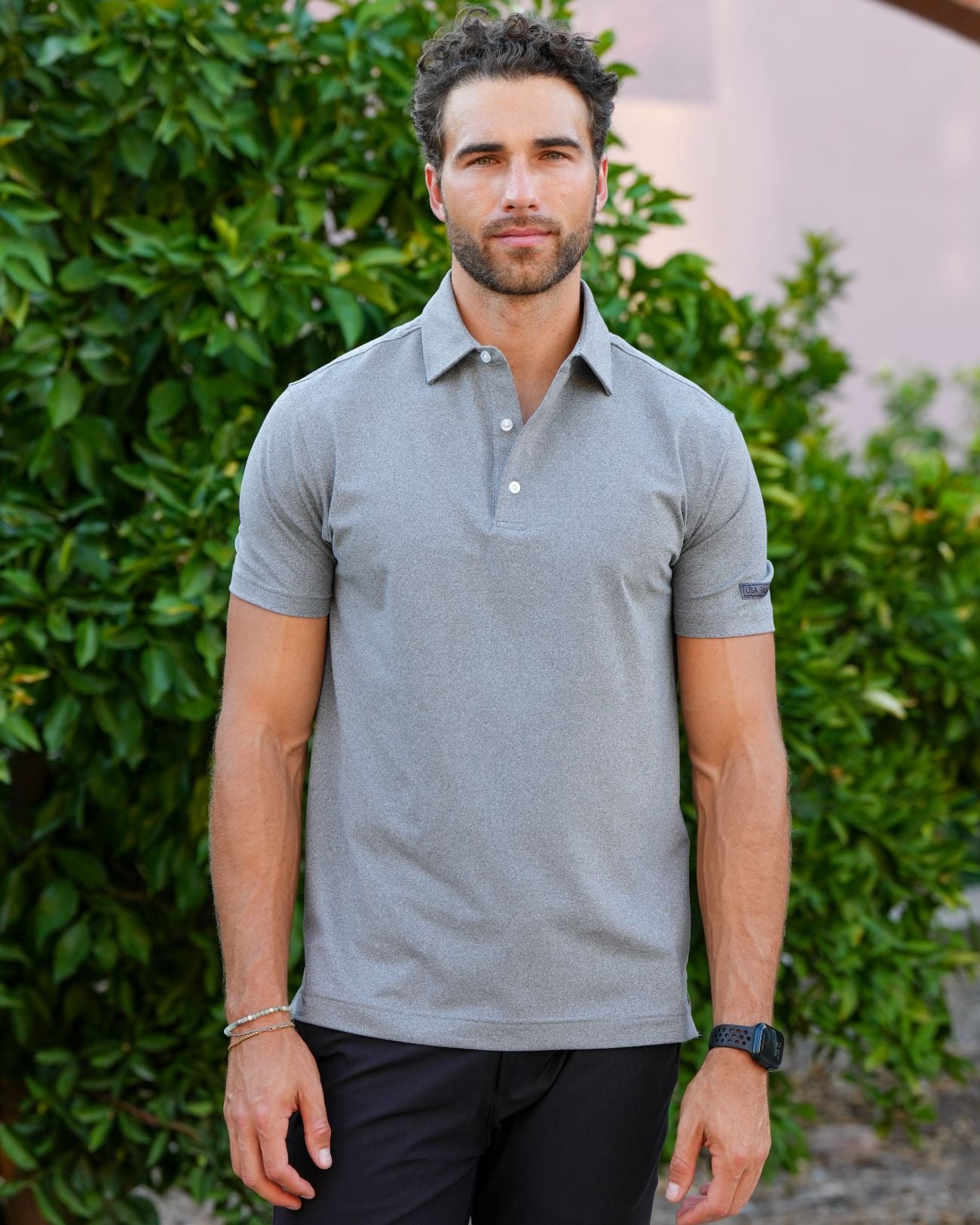 Heathered Polo