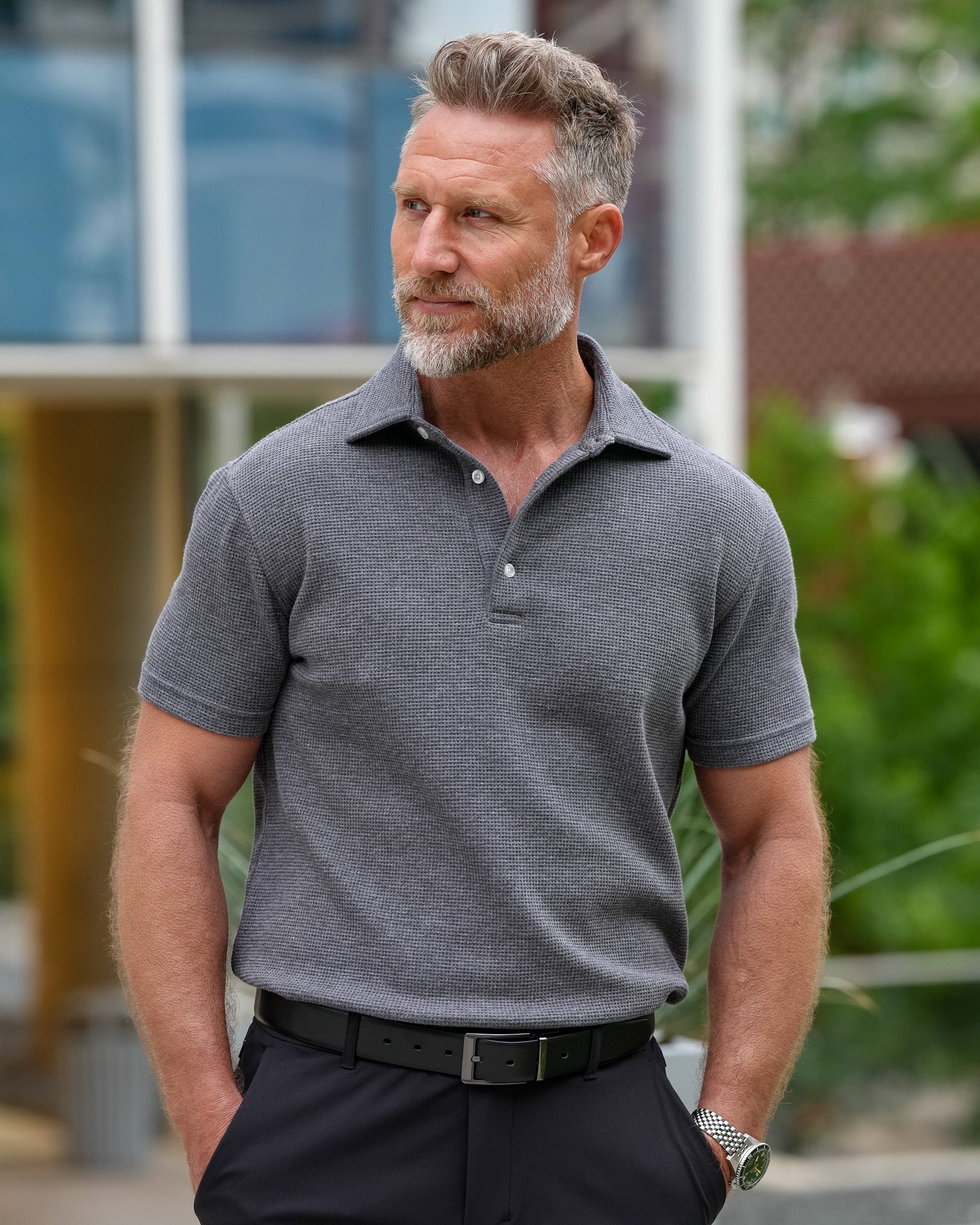Forge Waffle Knit Polo