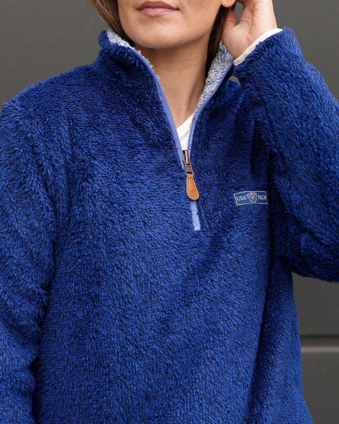 Reversible Double Sherpa 1/4 Zip