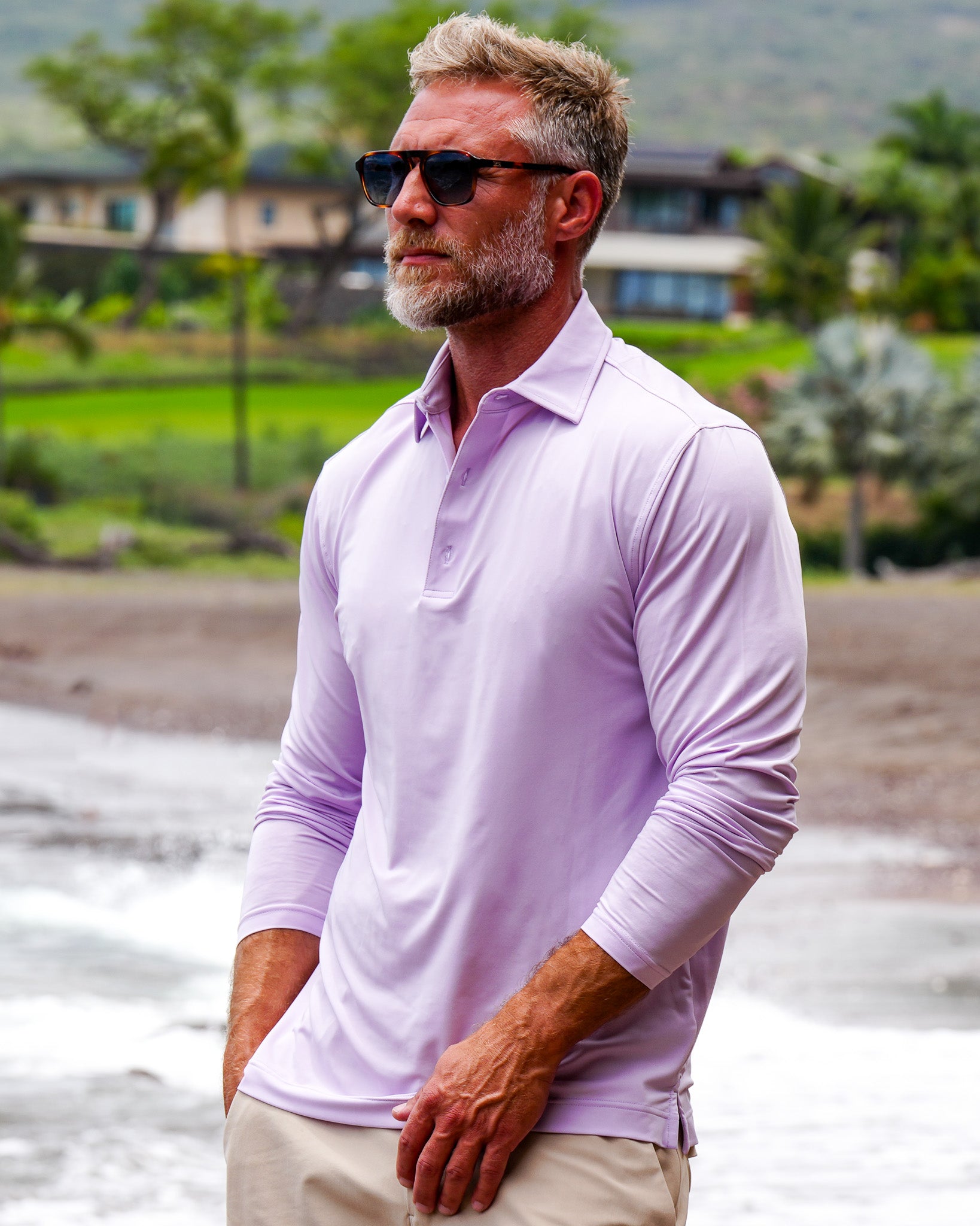 Silky Soft Polo Long Sleeve