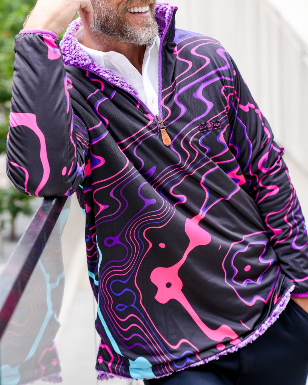 Reversible Sherpa 1/4 Zip - Sale