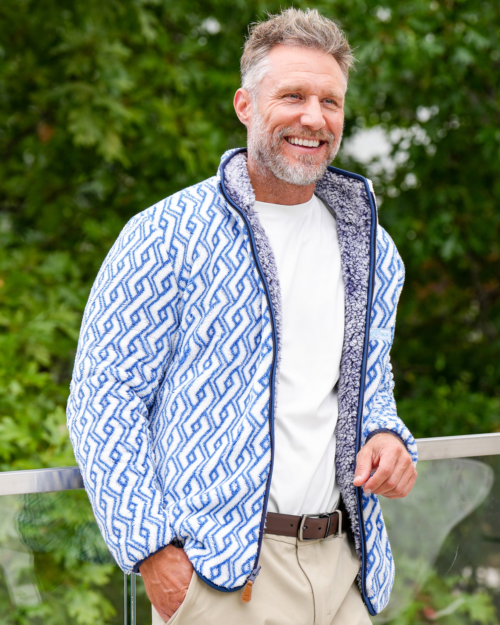 Reversible Double Sherpa Full Zip
