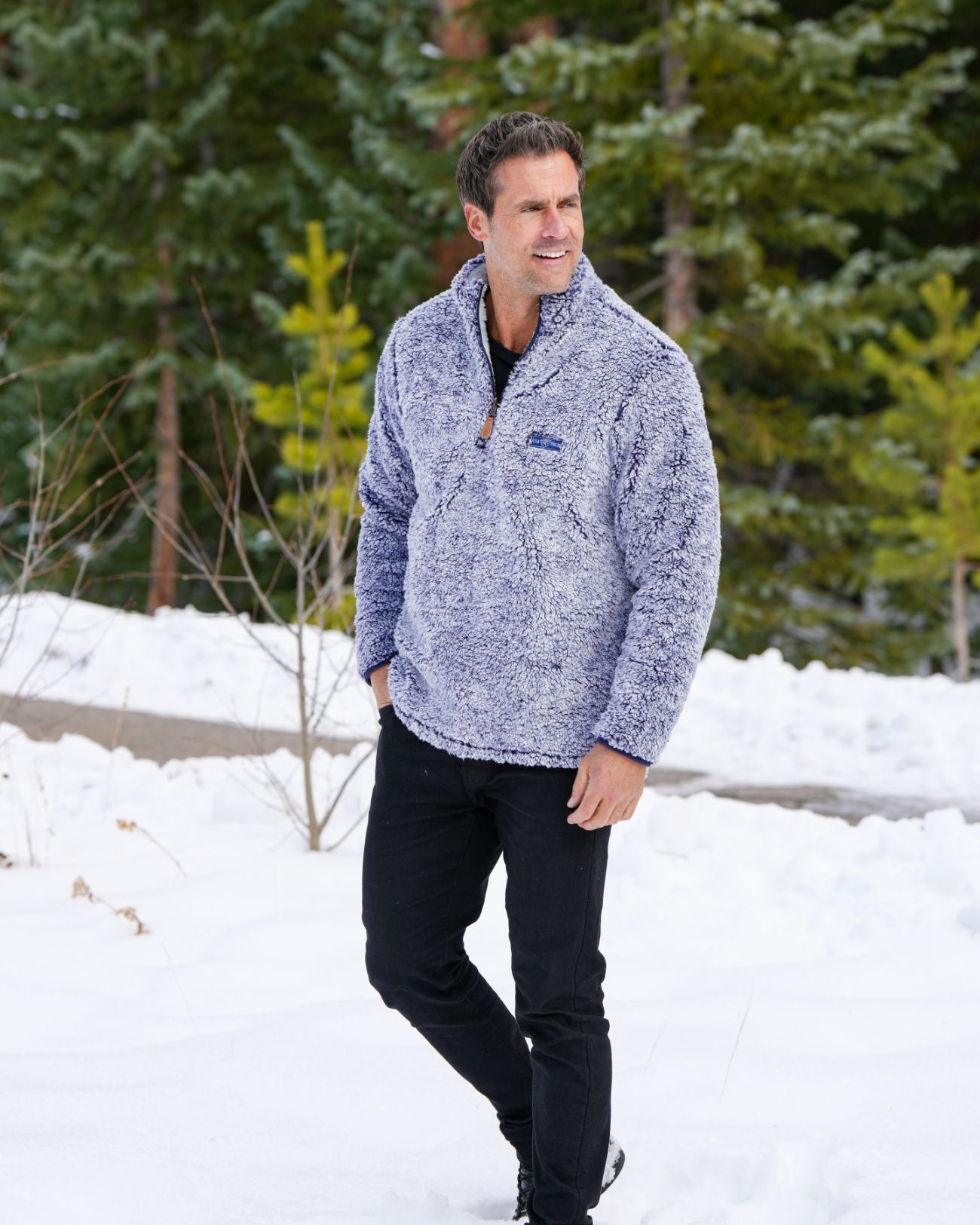 Reversible Double Sherpa 1/4 Zip