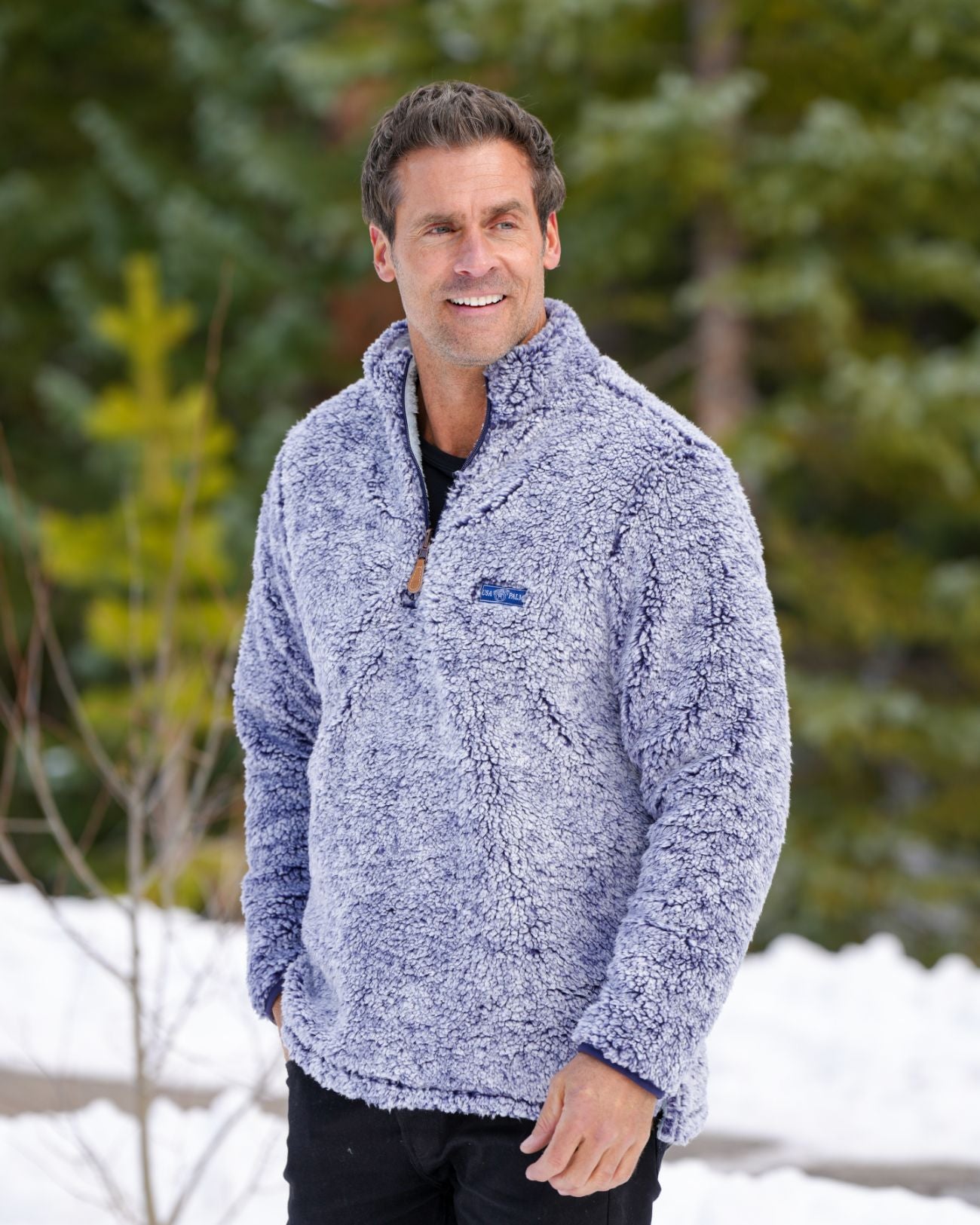 Reversible Double Sherpa 1/4 Zip