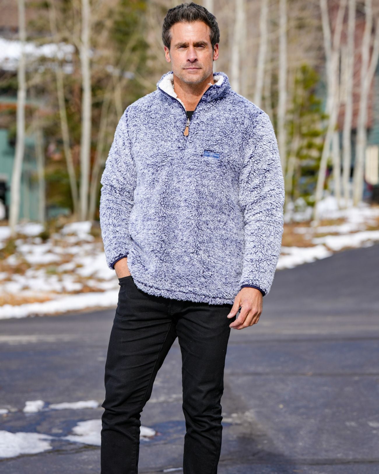 Reversible Double Sherpa 1/4 Zip