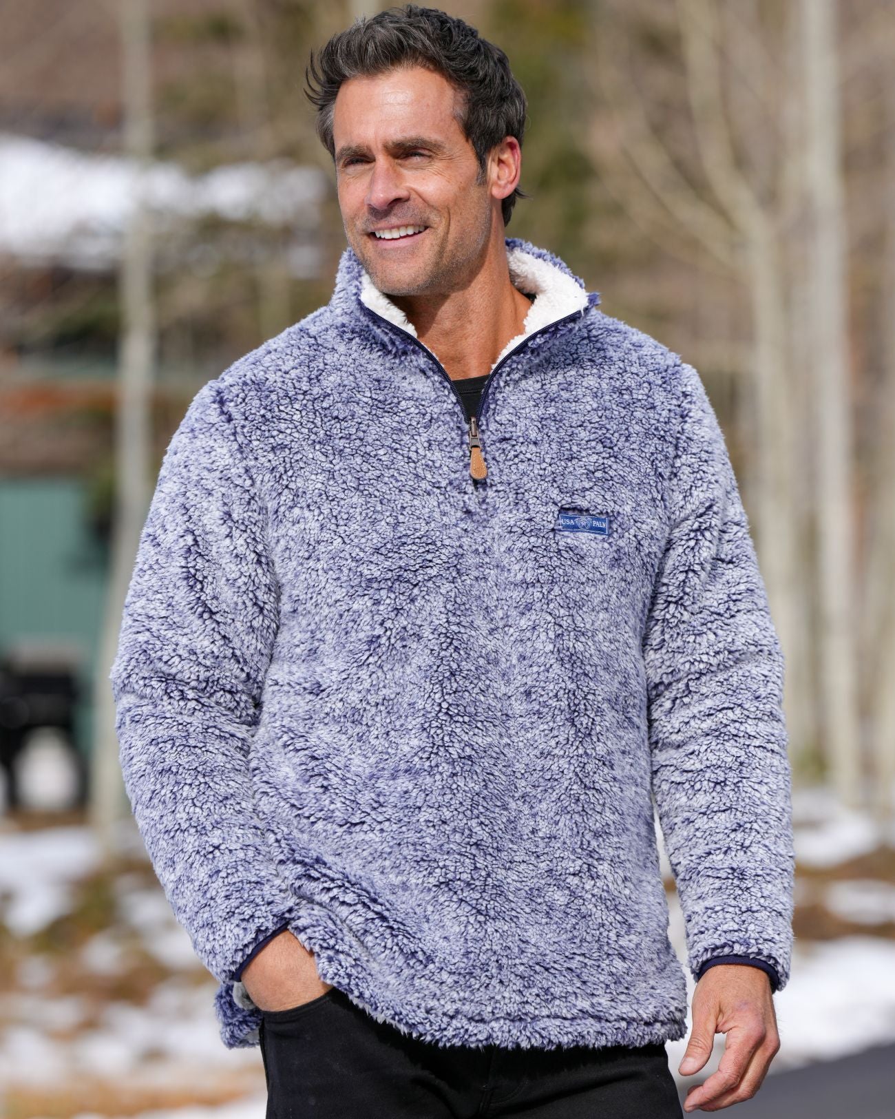 Reversible Double Sherpa 1/4 Zip