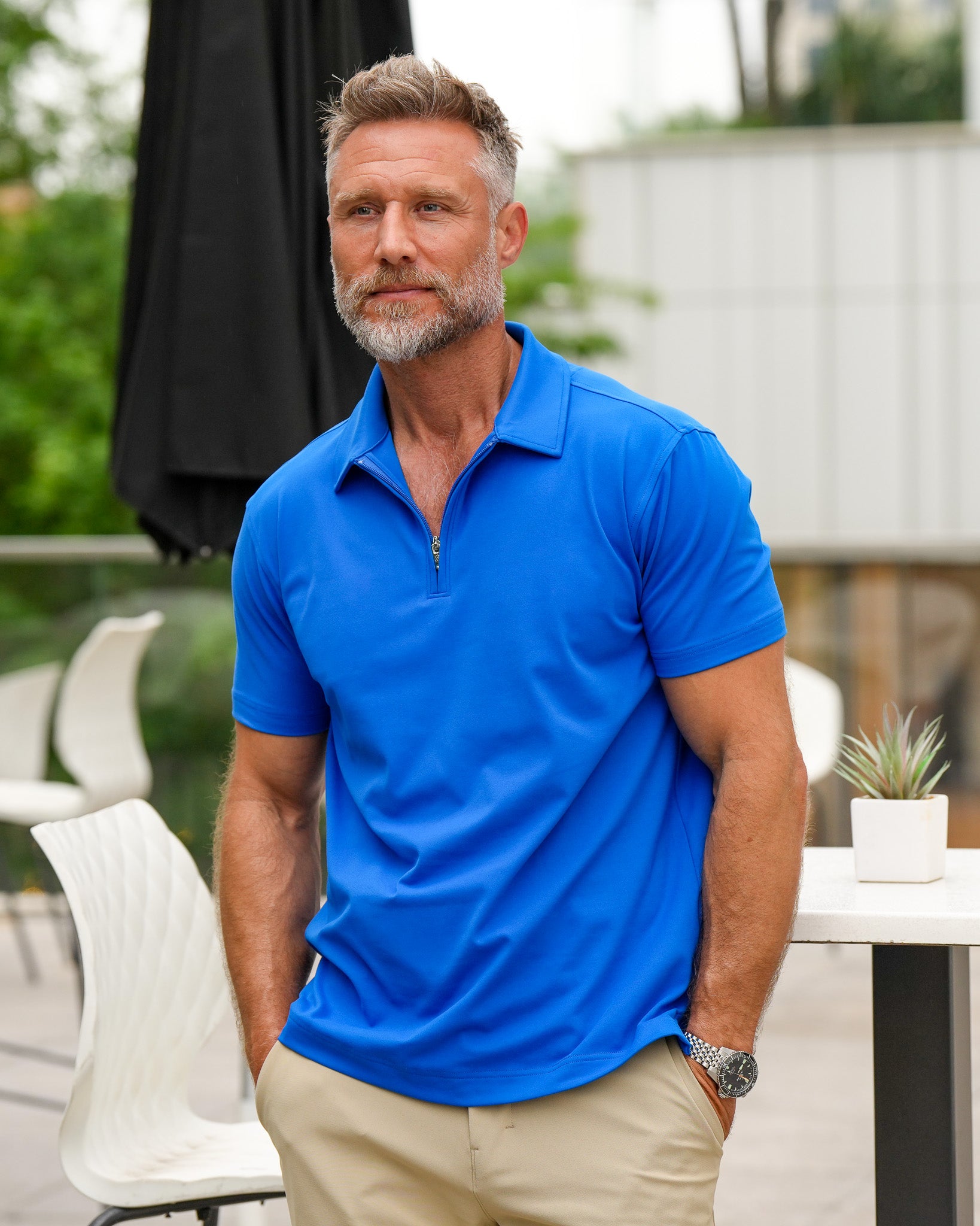 Luxe Zip Polo