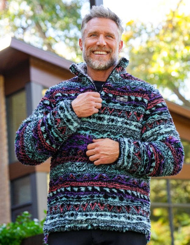 Jacquard Double Sherpa 1/4 Zip