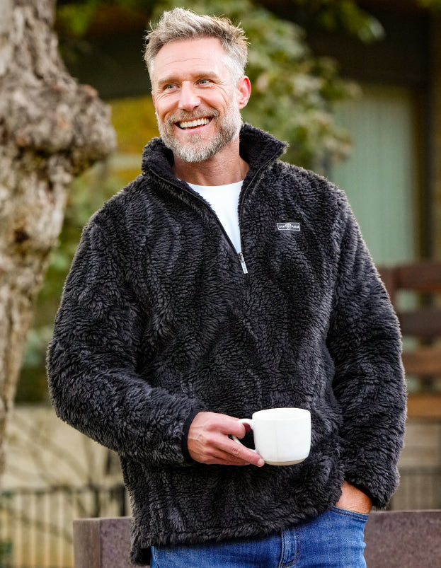 Jacquard Double Sherpa 1/4 Zip