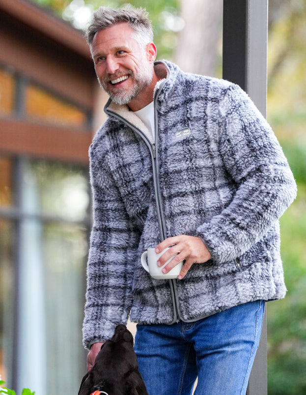 Jacquard Double Sherpa Full Zip