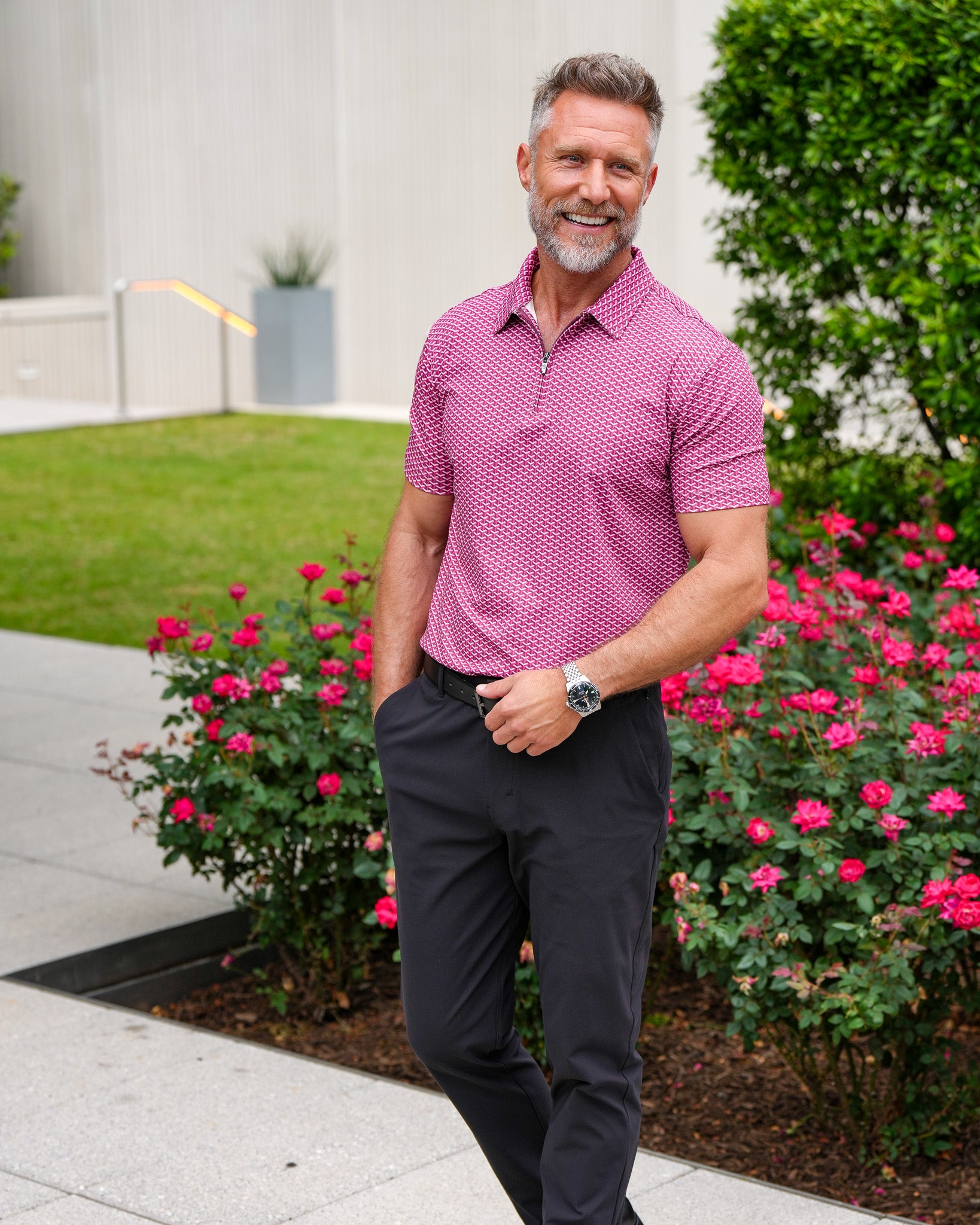 Luxe Zip Polo