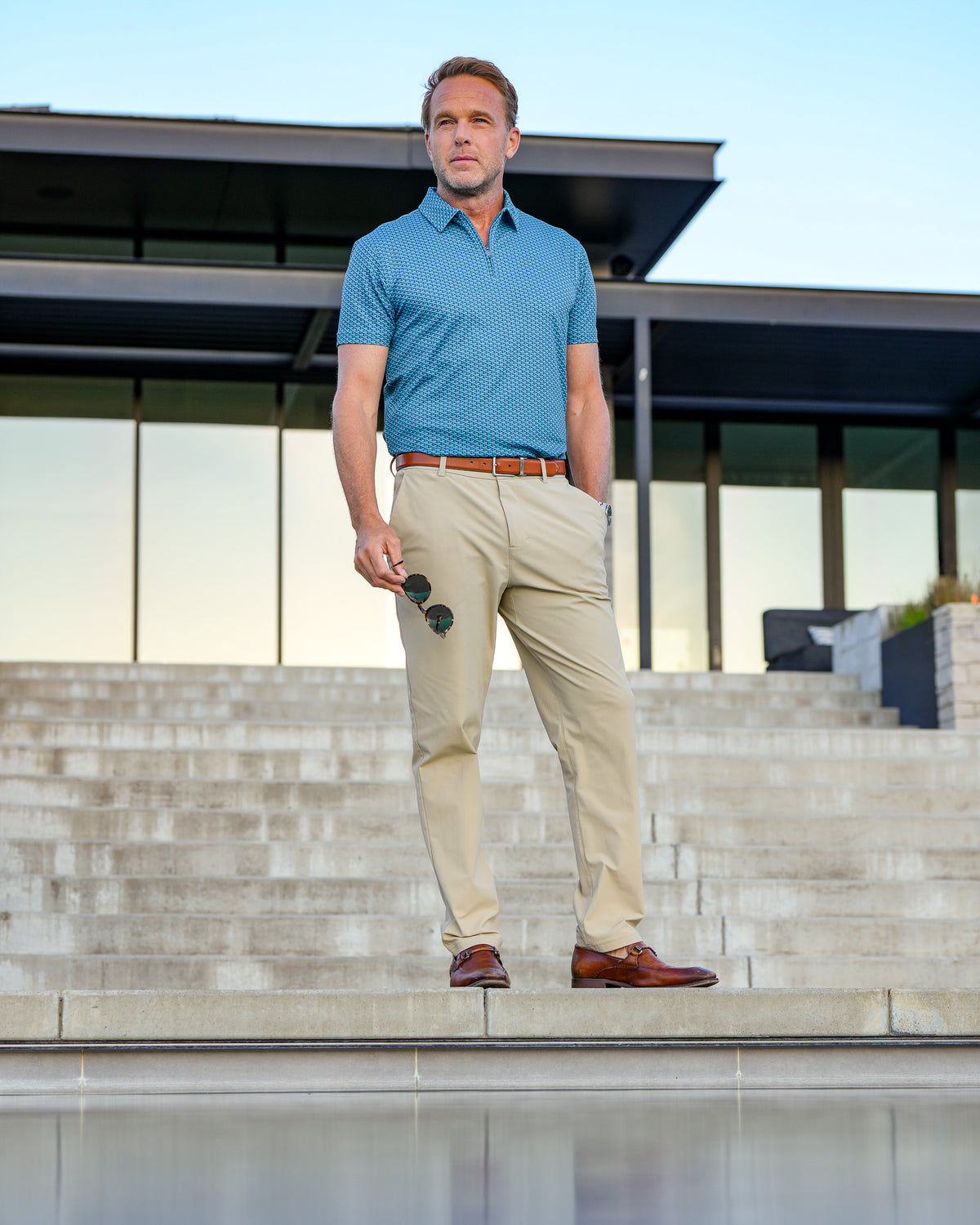 Luxe Zip Polo