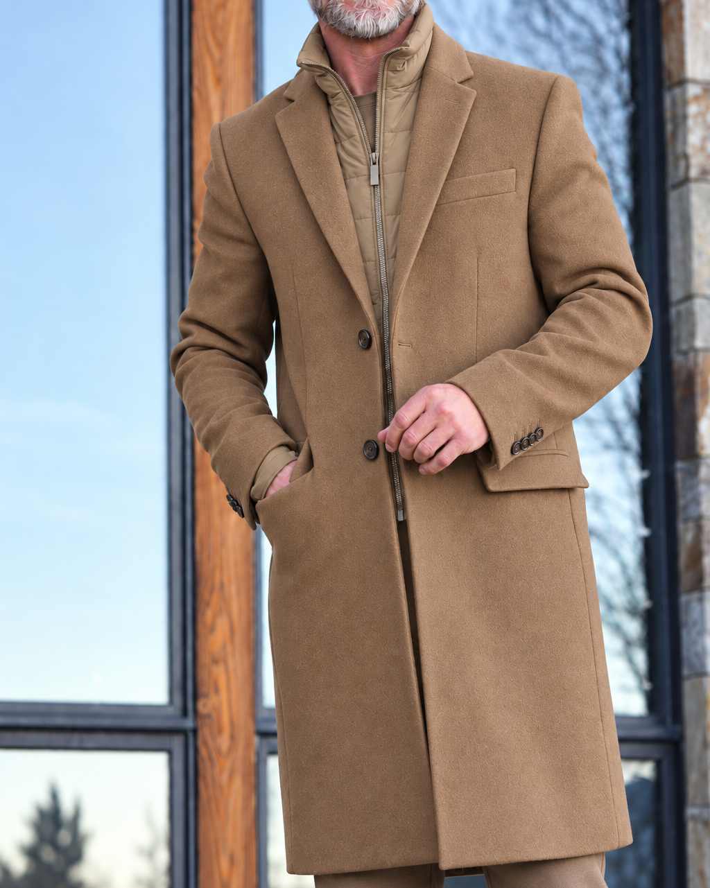 Titan Wool Trench Coat