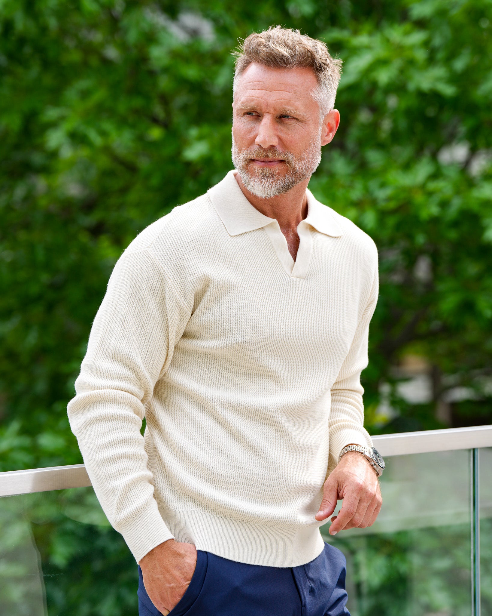 Riviera Knit Johnny Polo