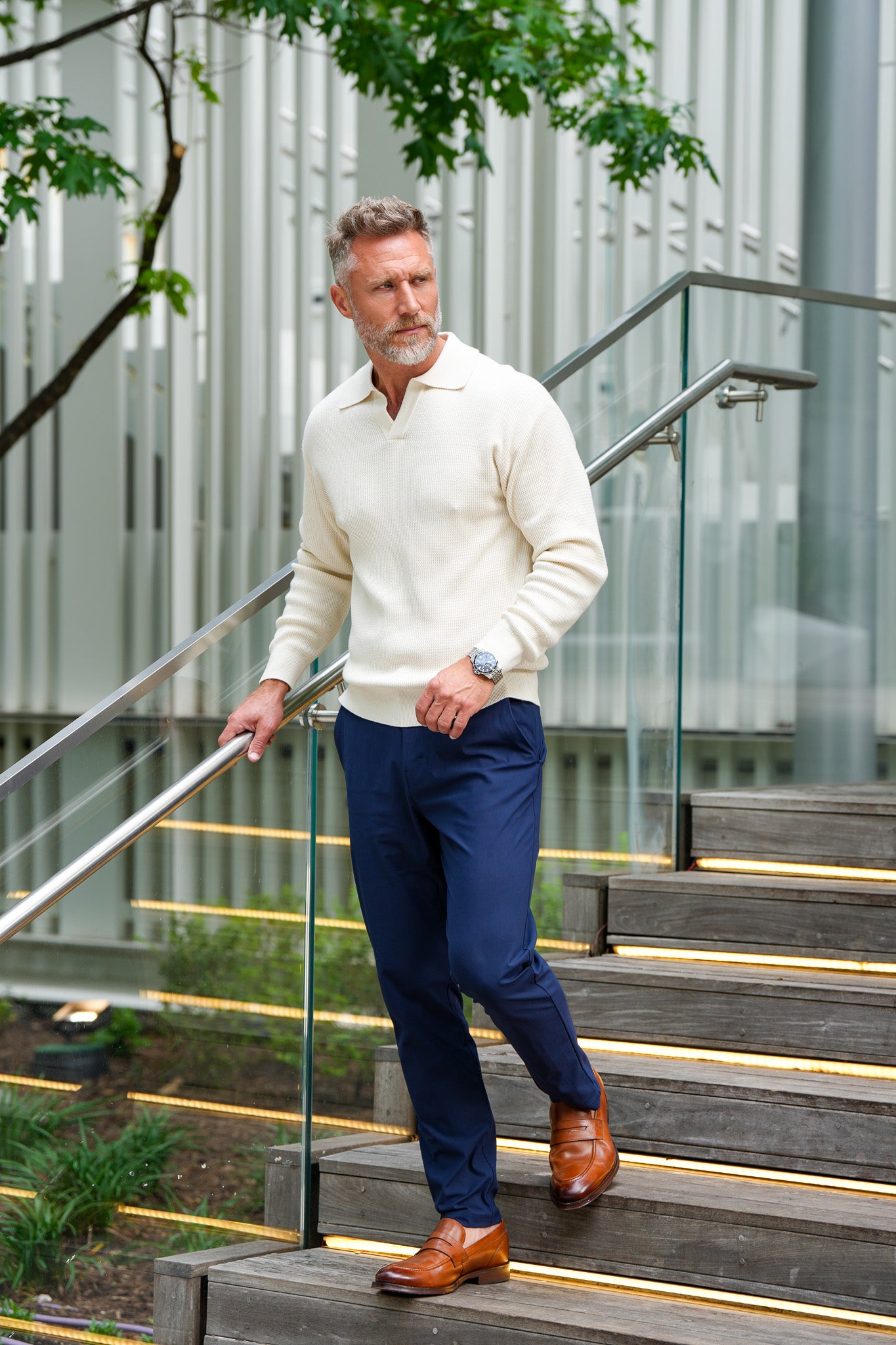 Riviera Knit Johnny Polo
