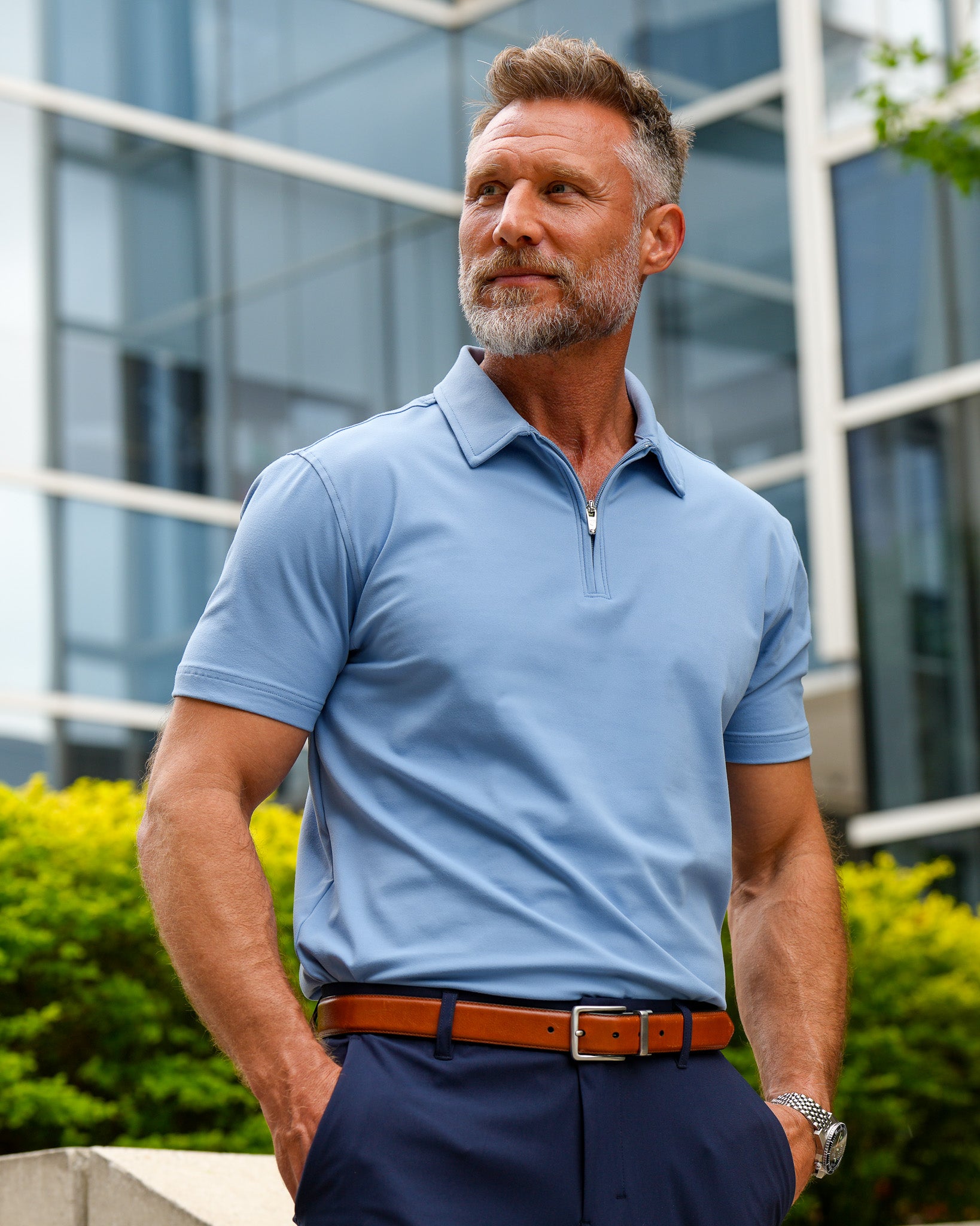 Luxe Zip Polo