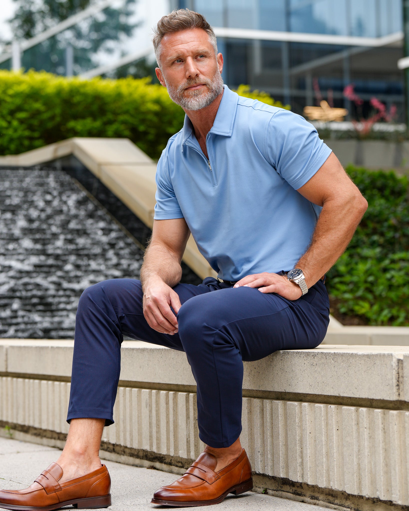 Luxe Zip Polo