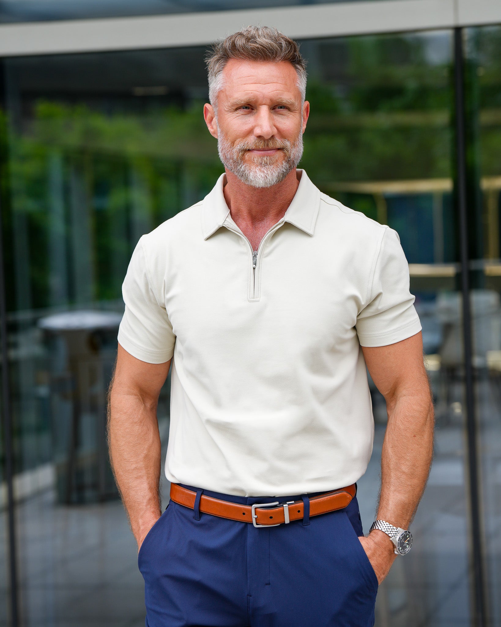 Luxe Zip Polo