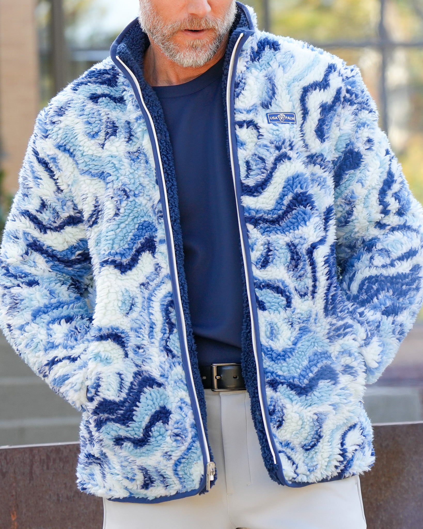 Jacquard Double Sherpa Full Zip