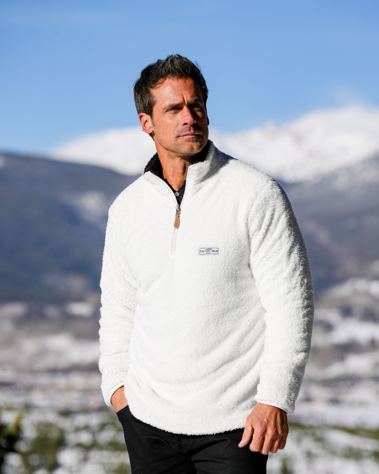 Reversible Double Sherpa 1/4 Zip